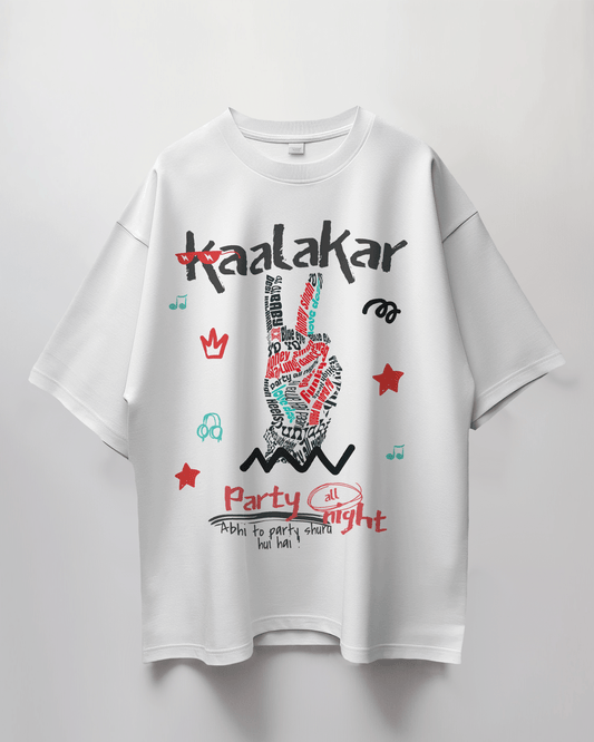 Honey Singh "Kaalakar Party All Night" Luxury Oversized T-Shirt - Concert Ready - YORD