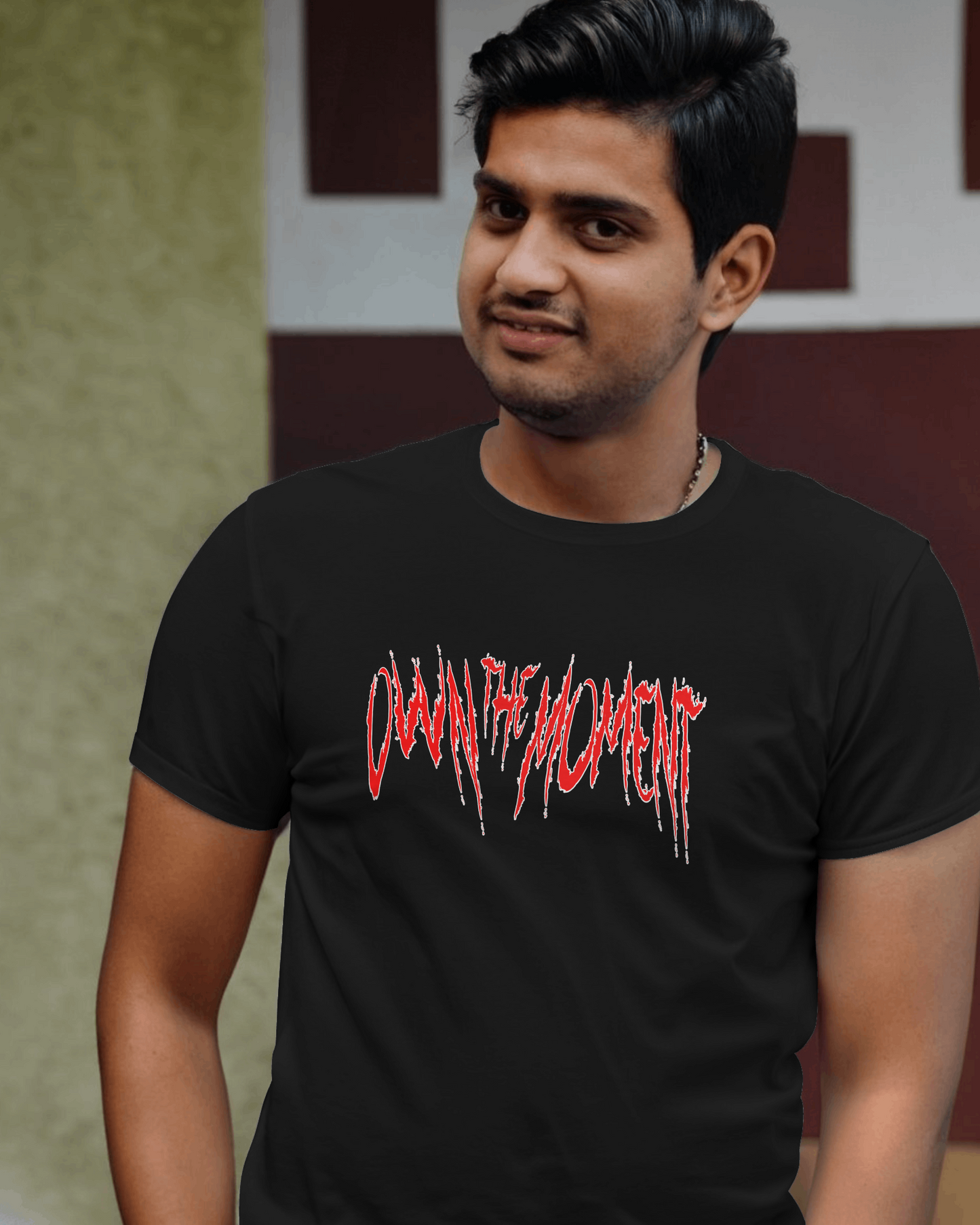 Premium OWN THE MOMENT Graphic Regular Fit T-shirt