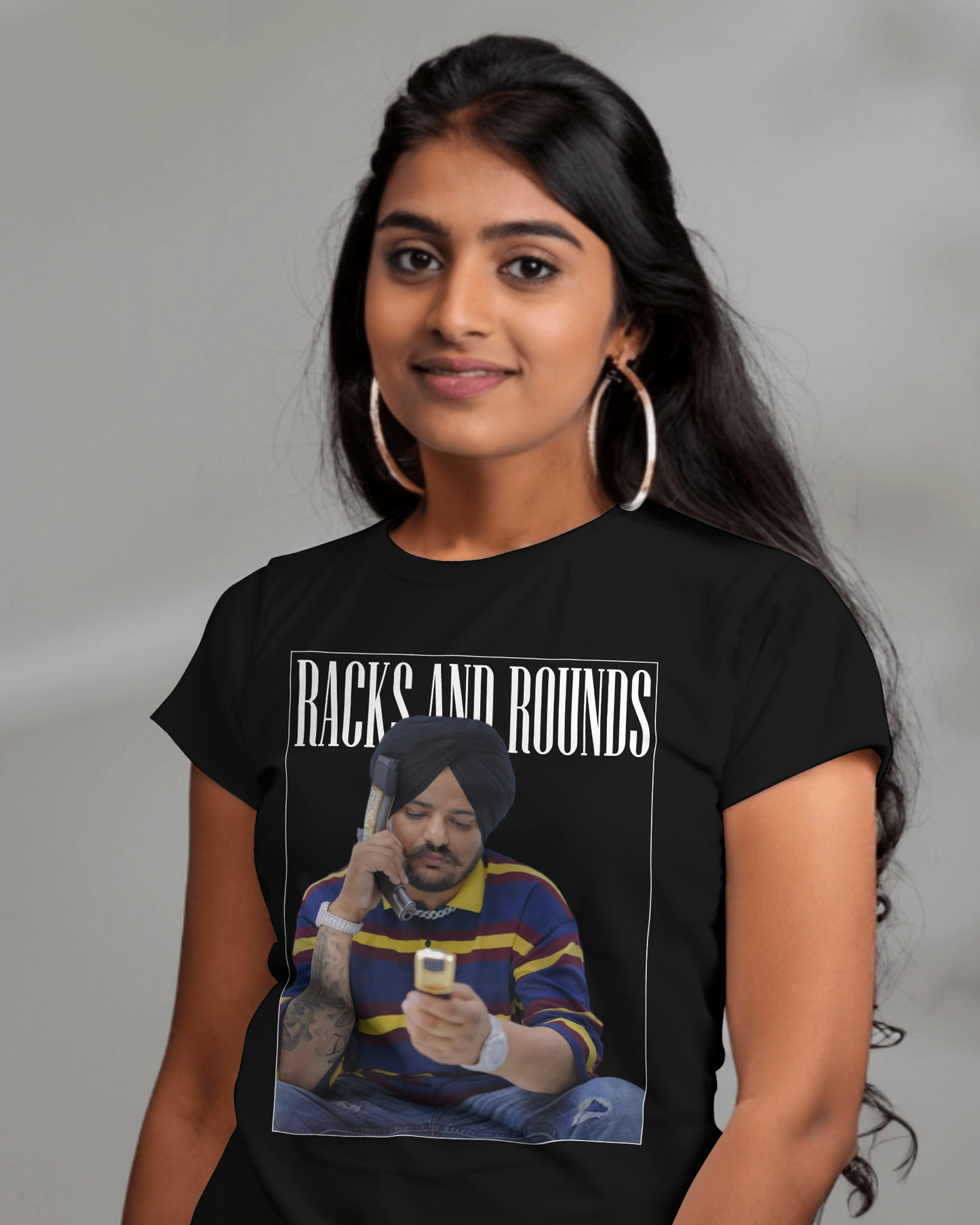 Premium Racks And Rounds Graphic Print Regular T-shirt