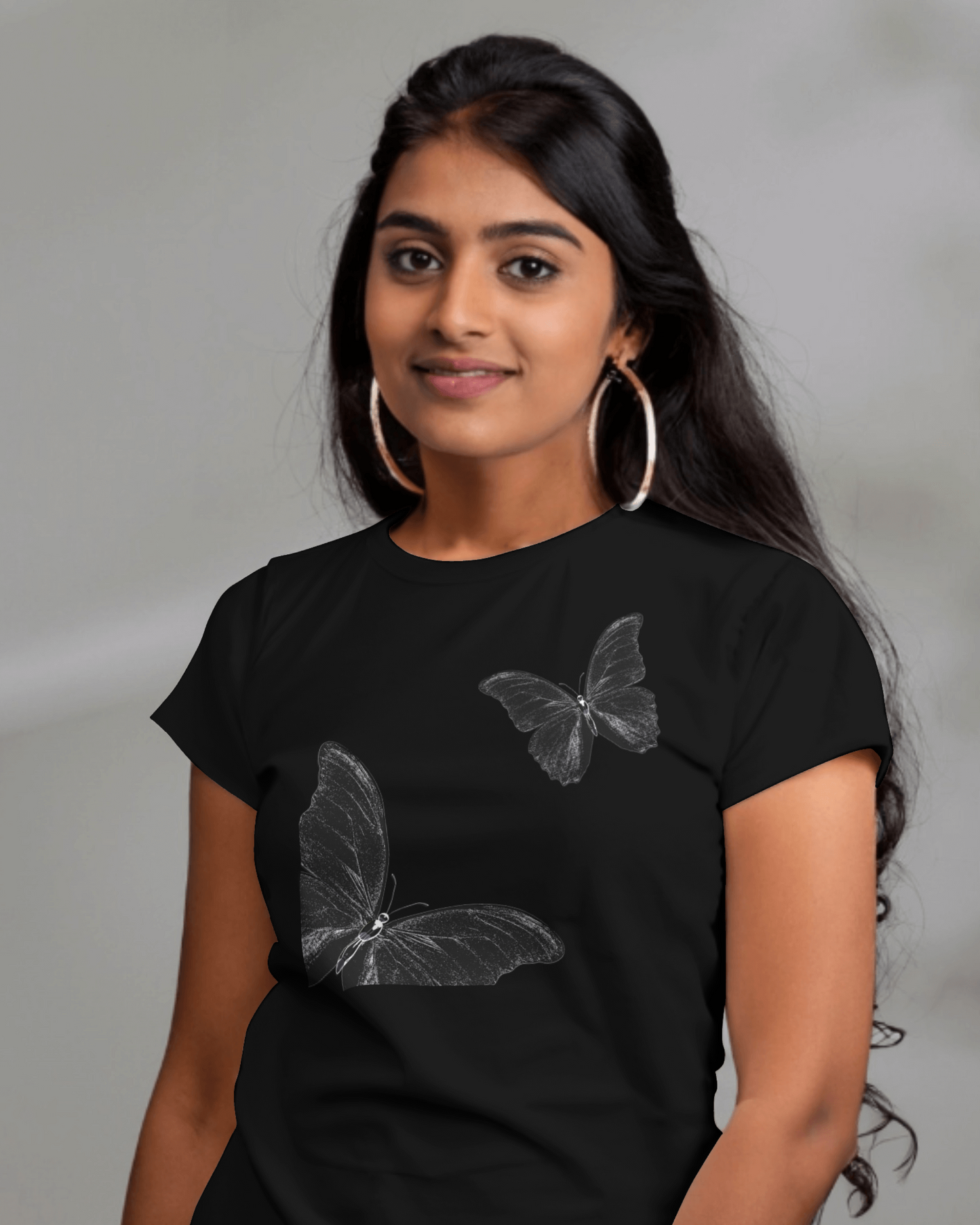 Premium Butterfly Sketch Art Regular T-Shirt | YORD Exclusive