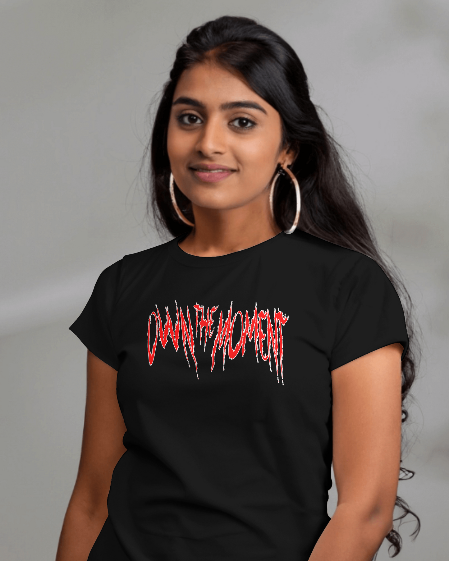 Premium OWN THE MOMENT Graphic Regular Fit T-shirt