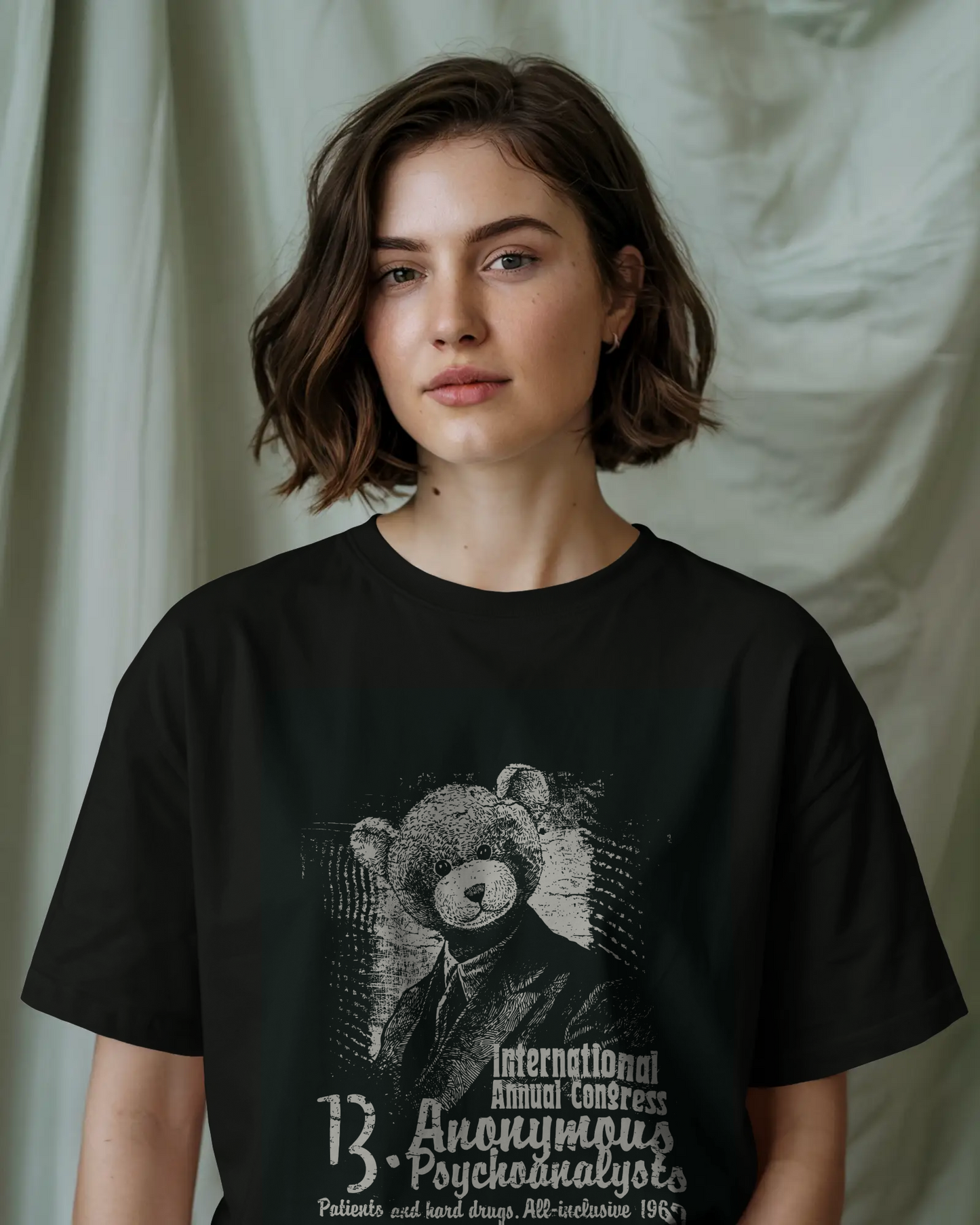 Premium Retirement Vacation Oversized Black T-Shirt