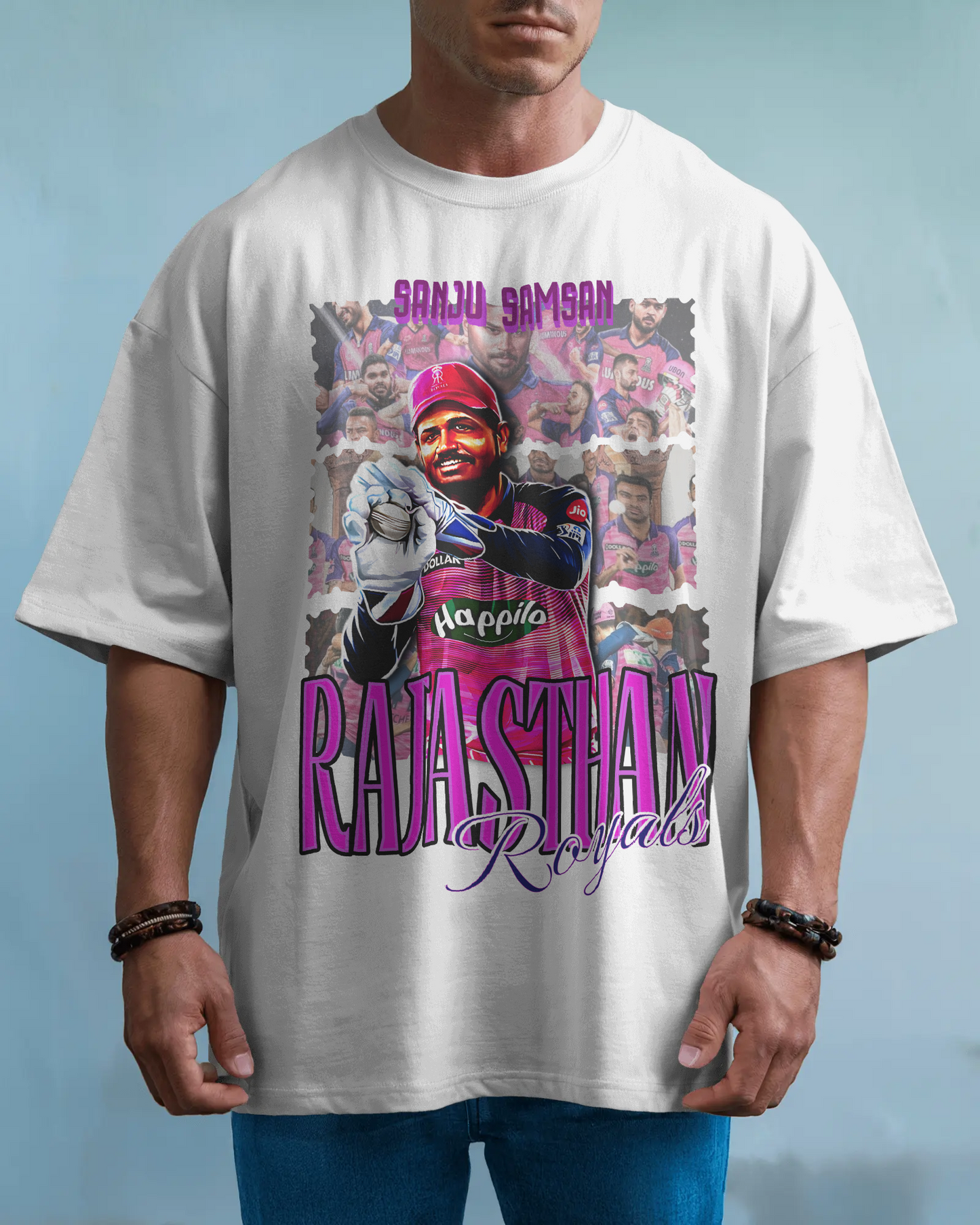 Premium Rajasthan Royals Sanju Samson Oversized T-shirt