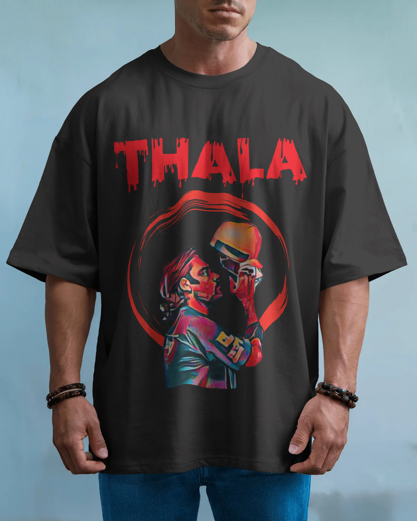 Premium Oversized THALA CSK MS Dhoni Tribute T-shirt
