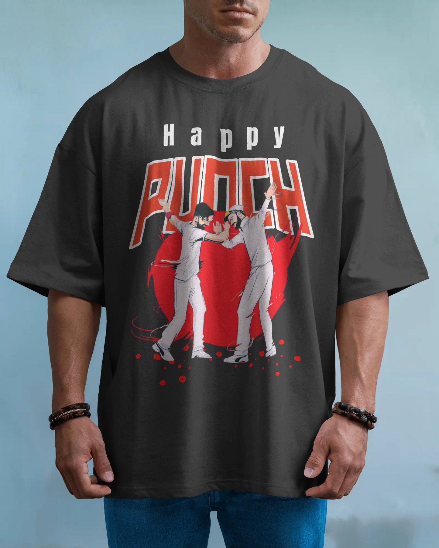 Premium IPL Happy Punch Oversized T-shirt | Limited Edition