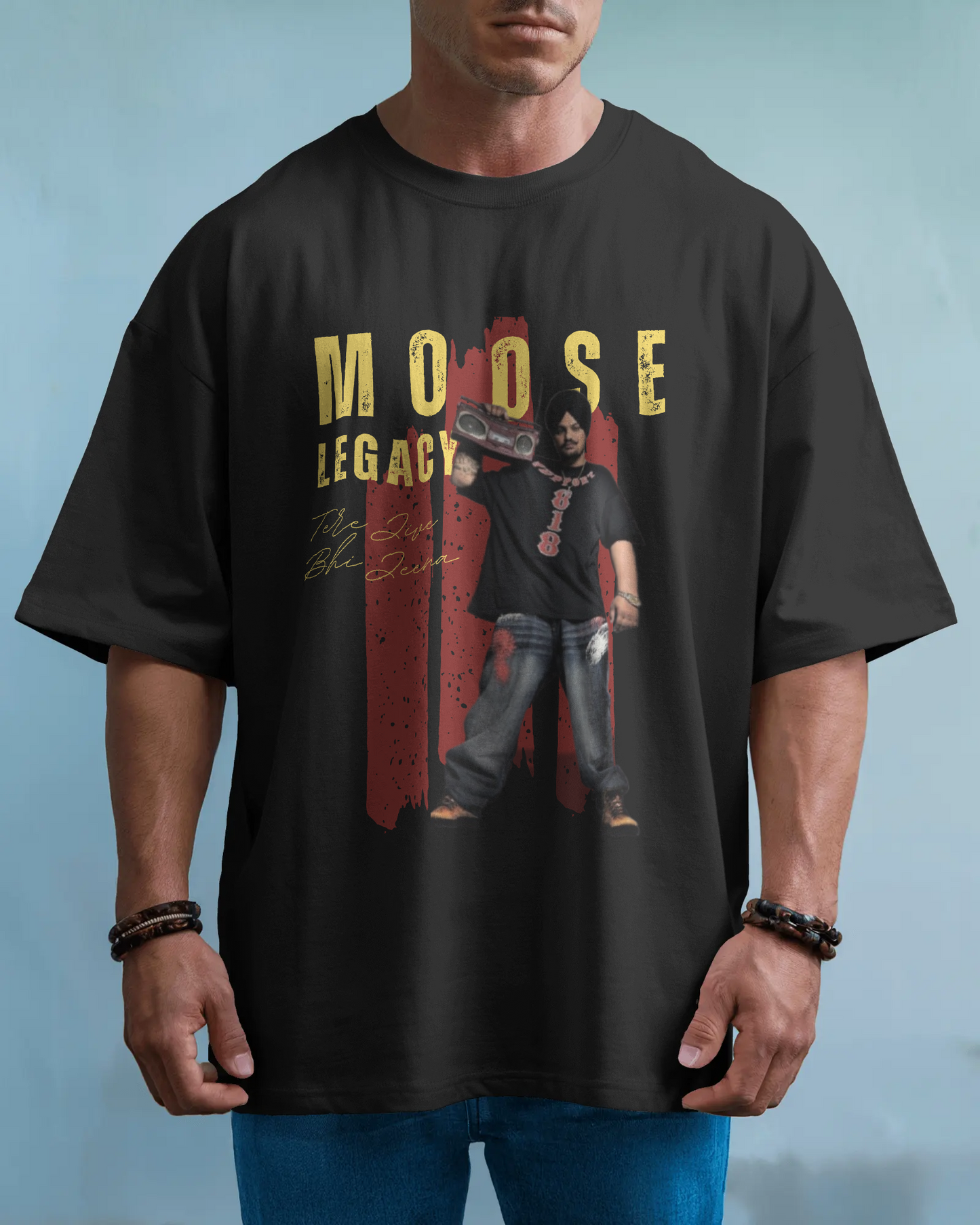 Premium Sidhu Moosewala Limited Edition Oversized T-shirt