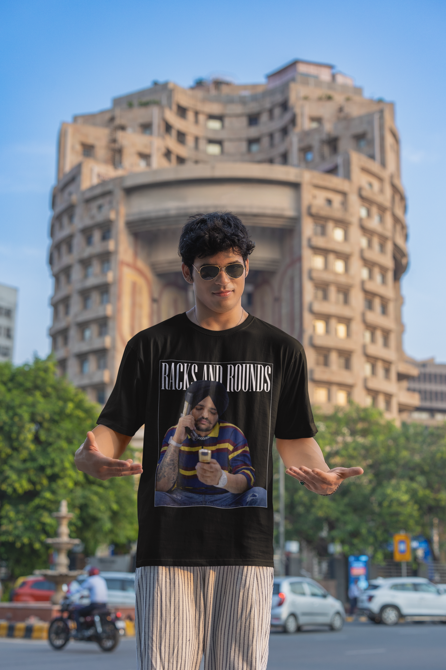 Premium Oversized 'Racks and Rounds' Tribute T-Shirt