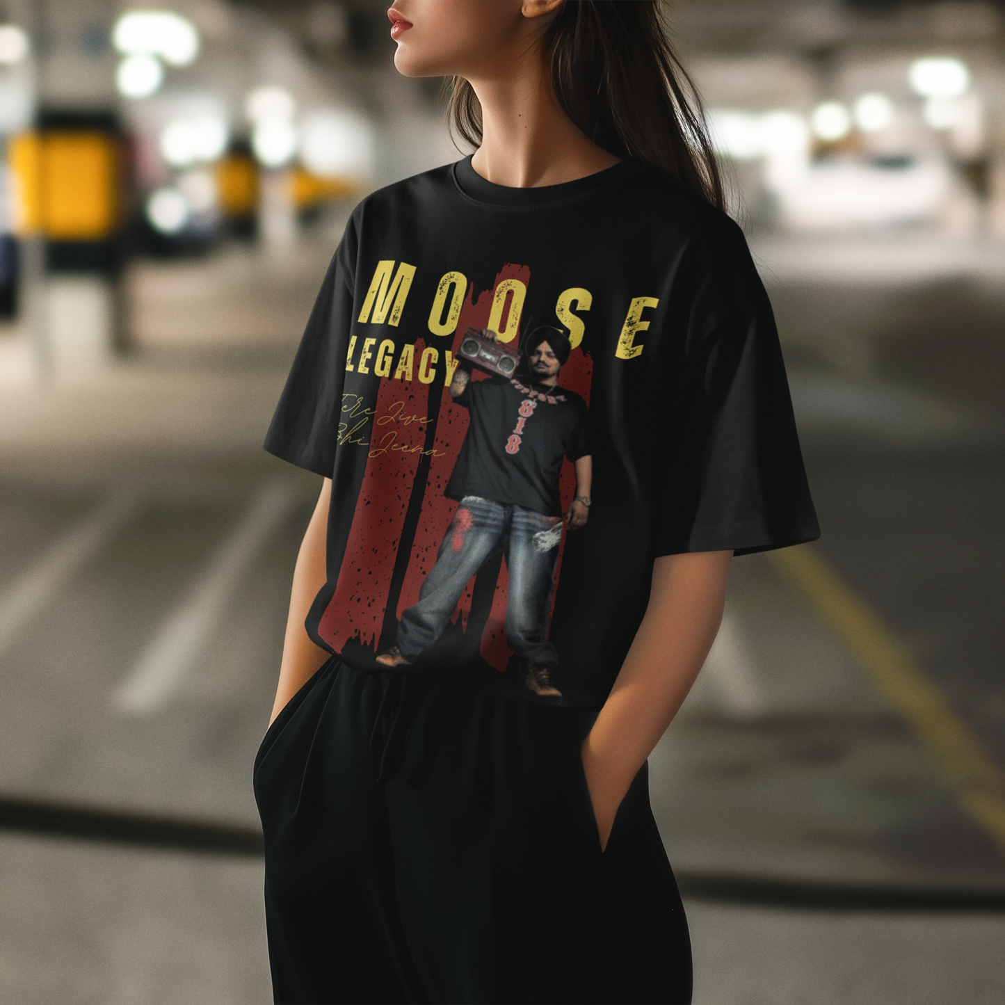 Premium Sidhu Moosewala Limited Edition Oversized T-shirt