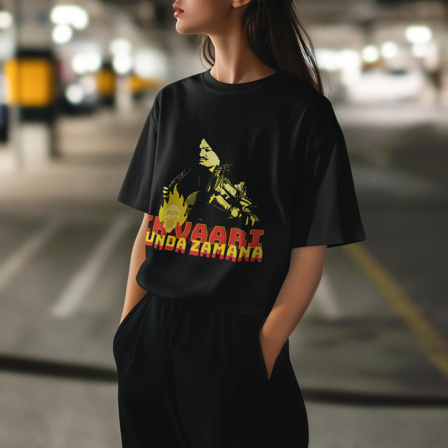 Premium Oversized Tikvaari Aunda Zamana Tribute T-Shirt