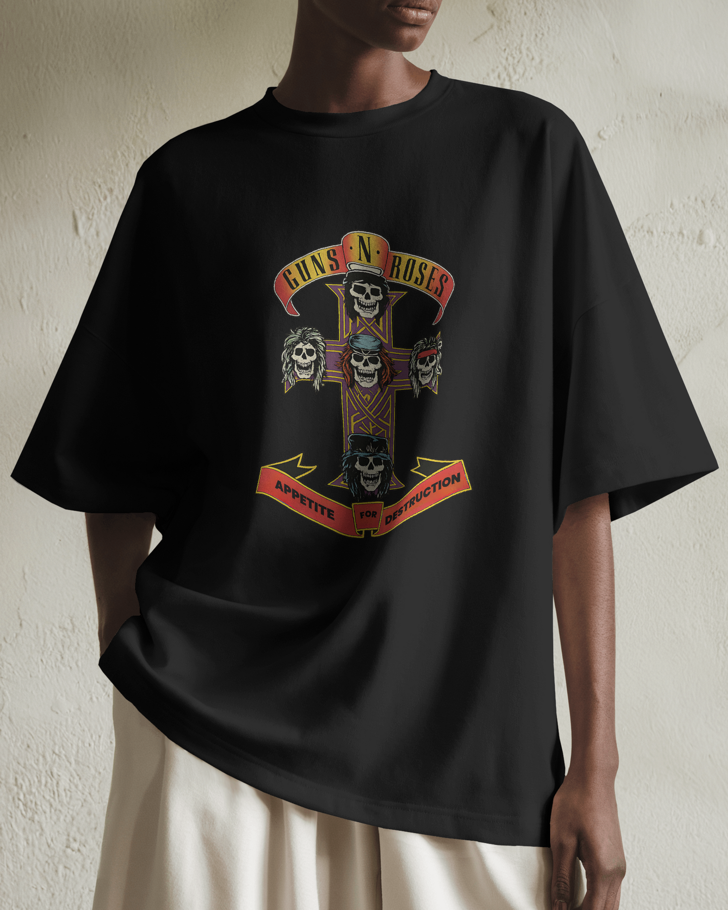 Premium Guns N' Roses Appetite For Destruction Oversized T-shirt