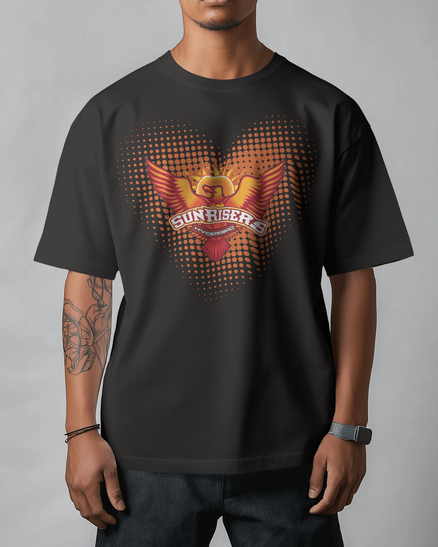 Premium Sunrisers Hyderabad Oversized Cricket Fan T-shirt