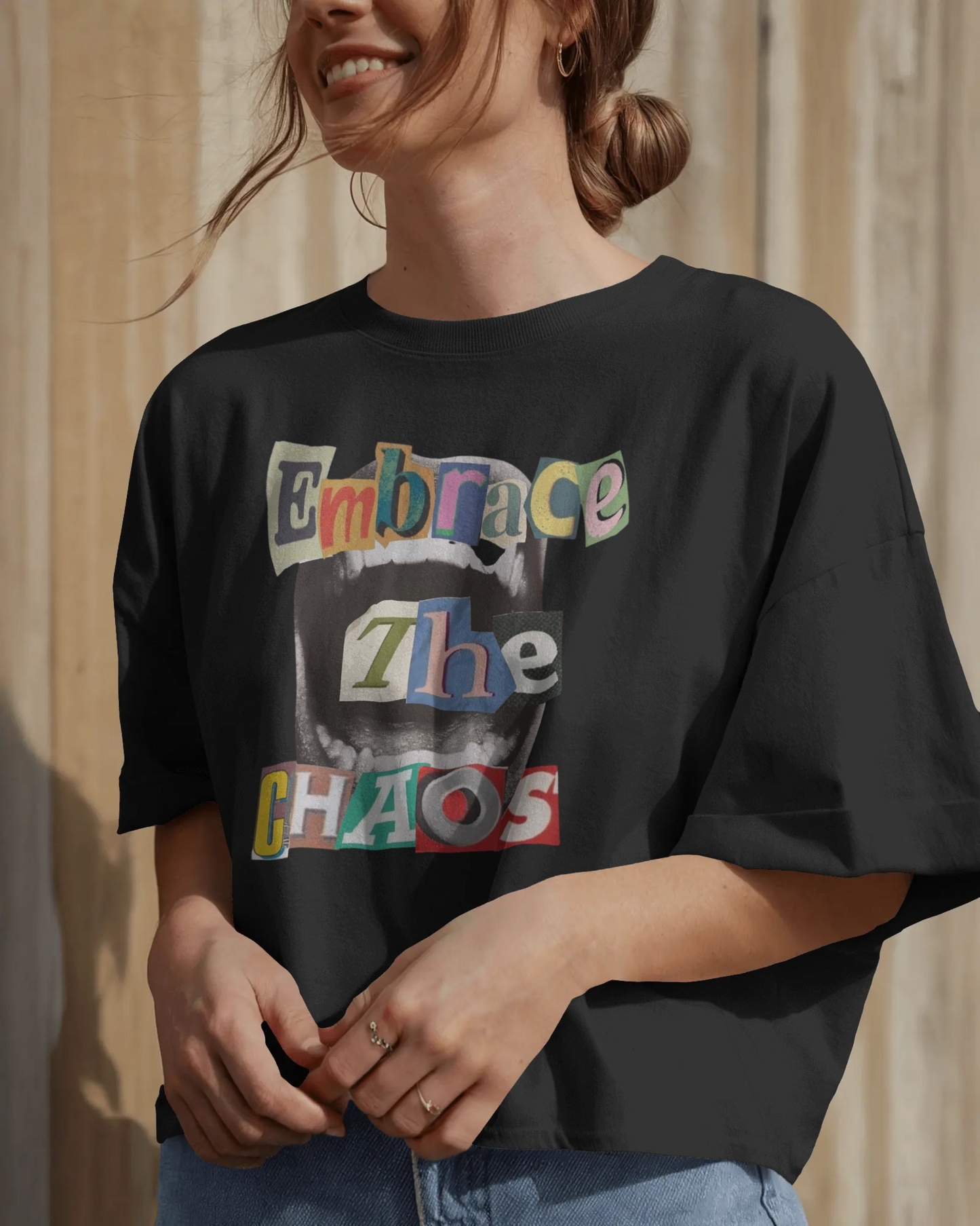 Premium Embrace The Chaos Oversized T-Shirt | Limited Edition