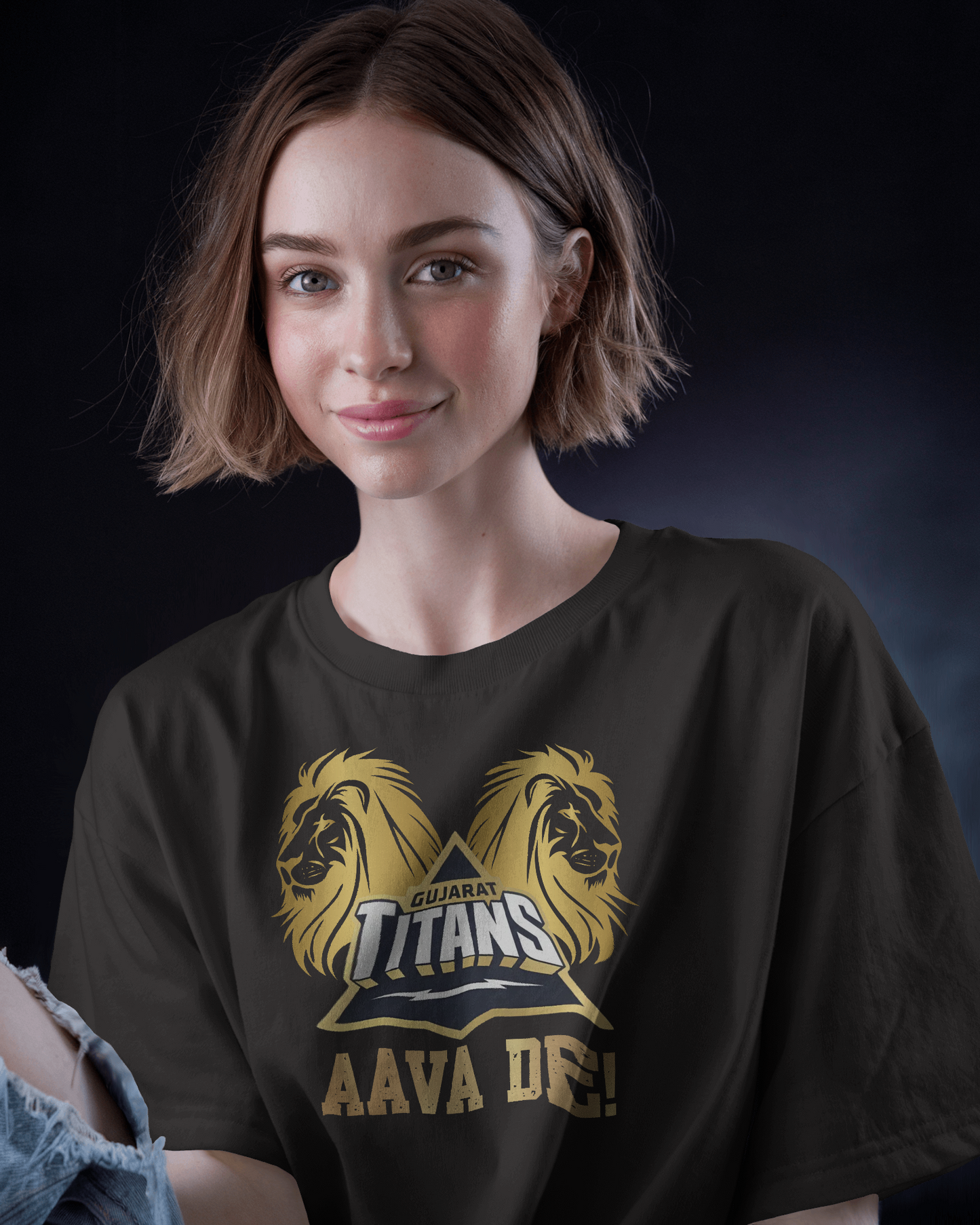Premium Gujarat Titans Oversized IPL T-shirt - AAVA DE!
