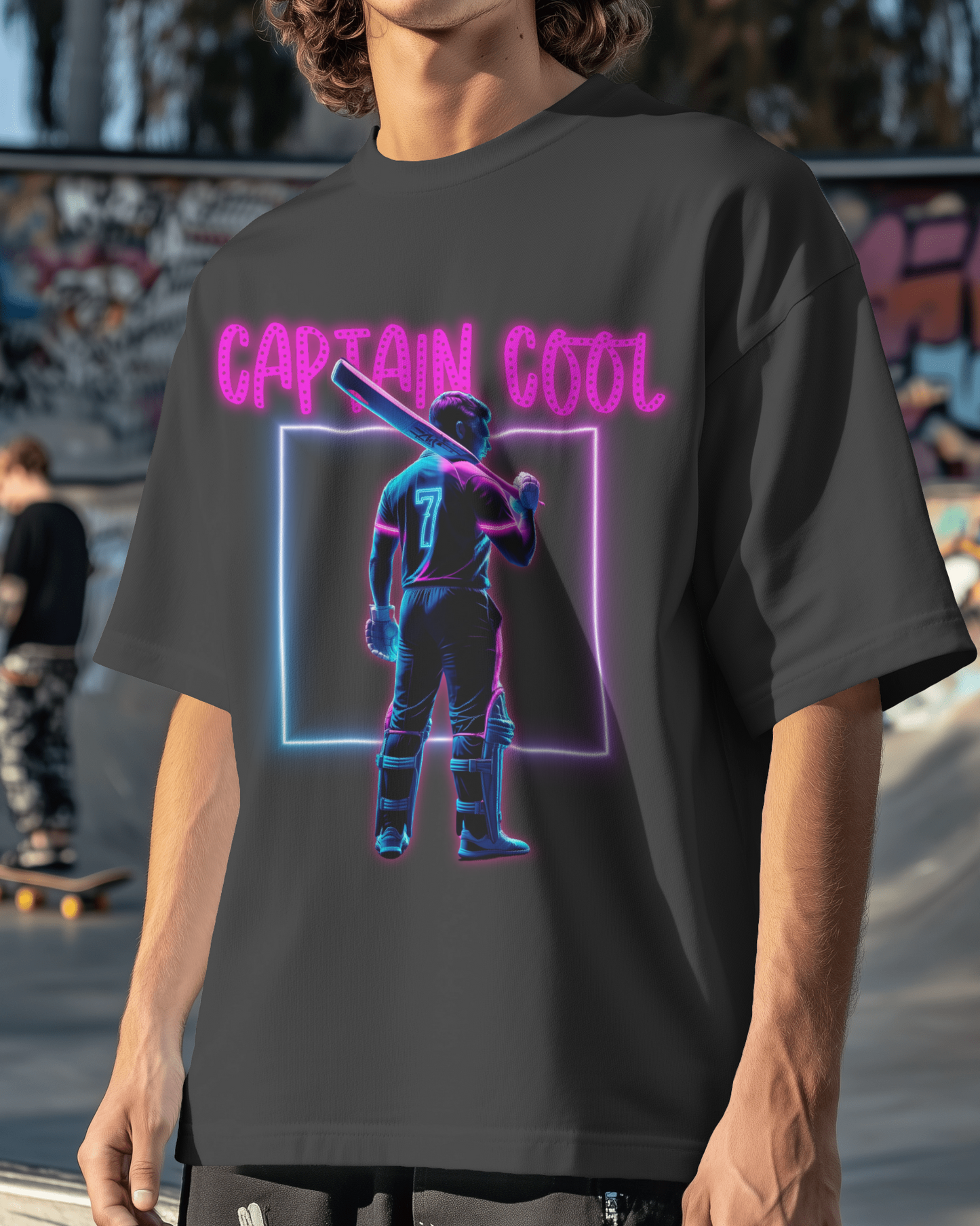 Premium CSK Captain Cool Glow In Dark Oversized T-shirt