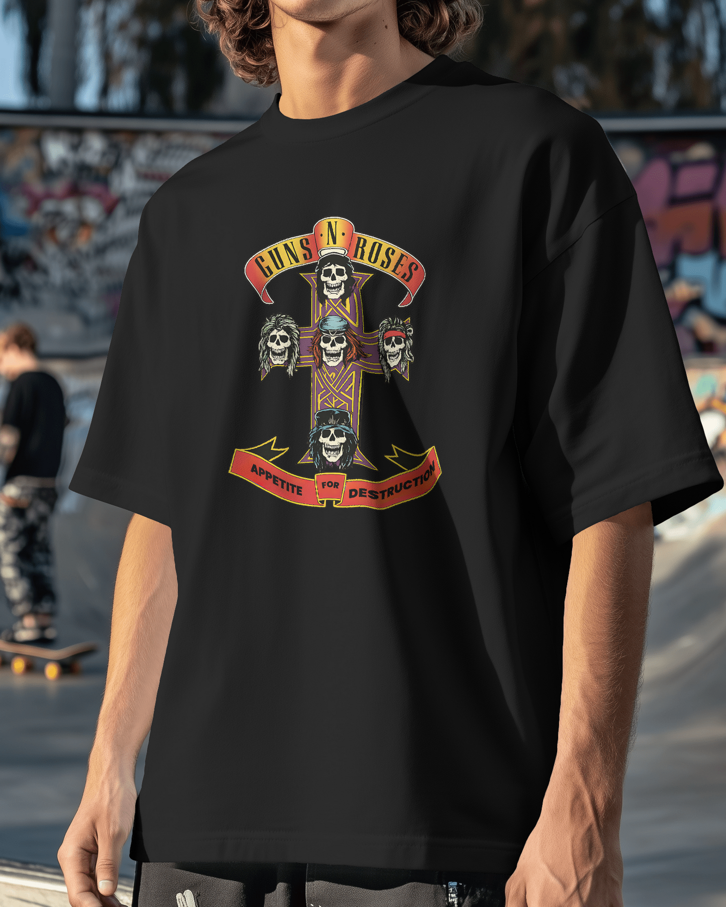 Premium Guns N' Roses Appetite For Destruction Oversized T-shirt