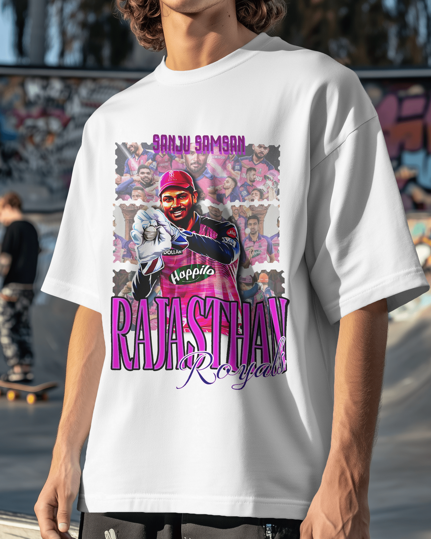 Premium Rajasthan Royals Sanju Samson Oversized T-shirt