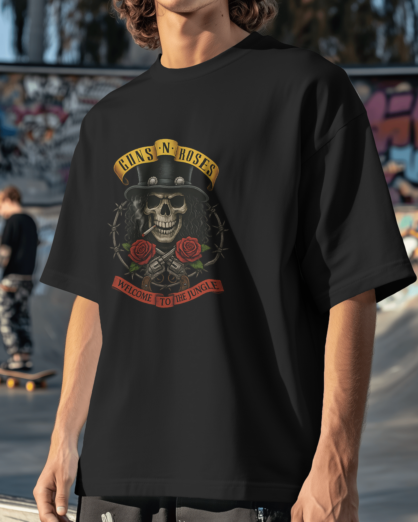 Premium Guns N' Roses 'Welcome to the Jungle' Oversized T-shirt