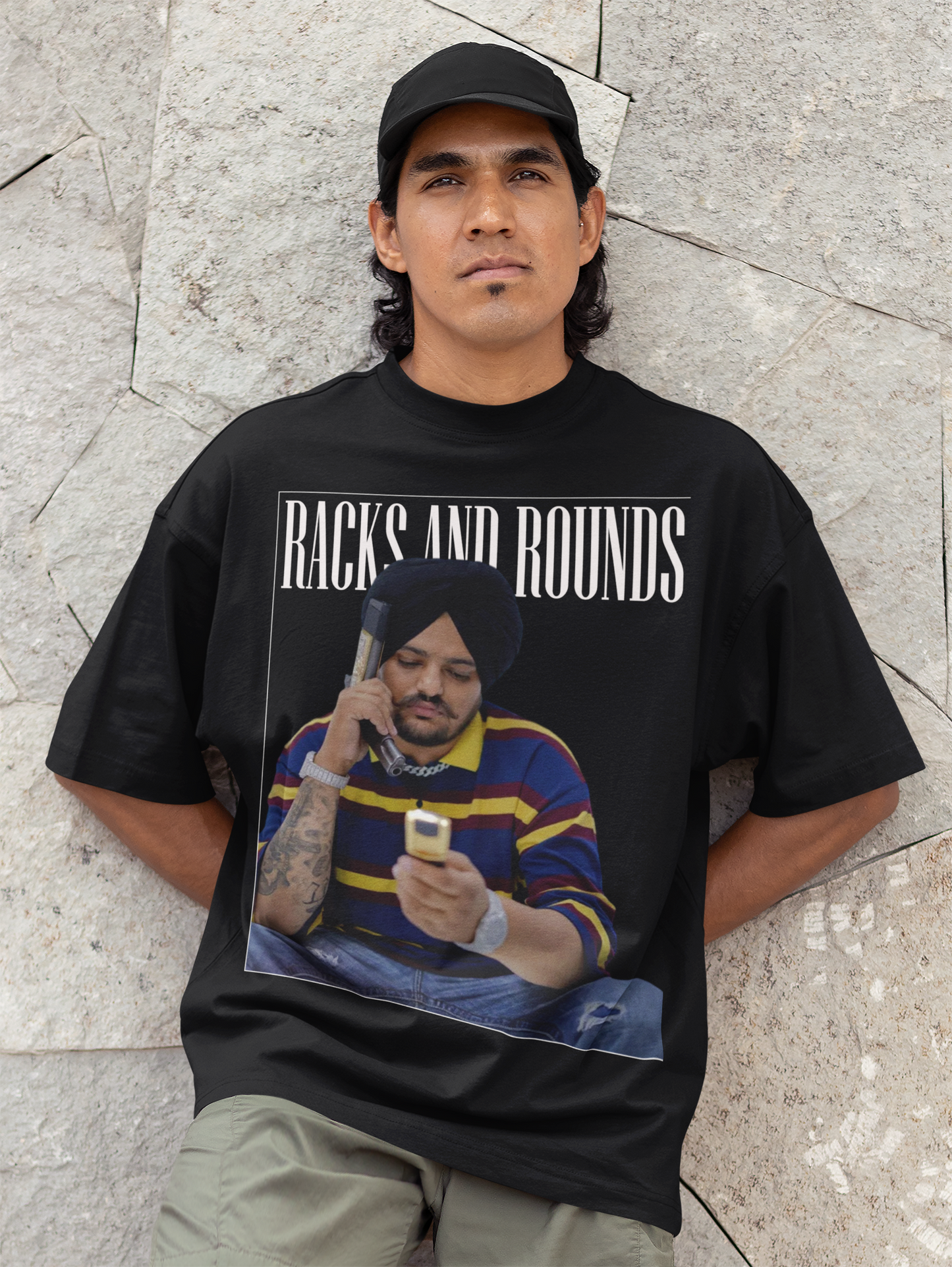 Premium Oversized 'Racks and Rounds' Tribute T-Shirt