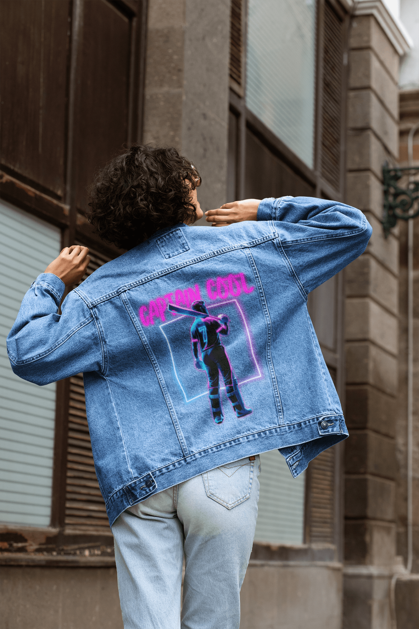 Premium Captain Cool IPL Edition Custom Denim Jacket - YORD