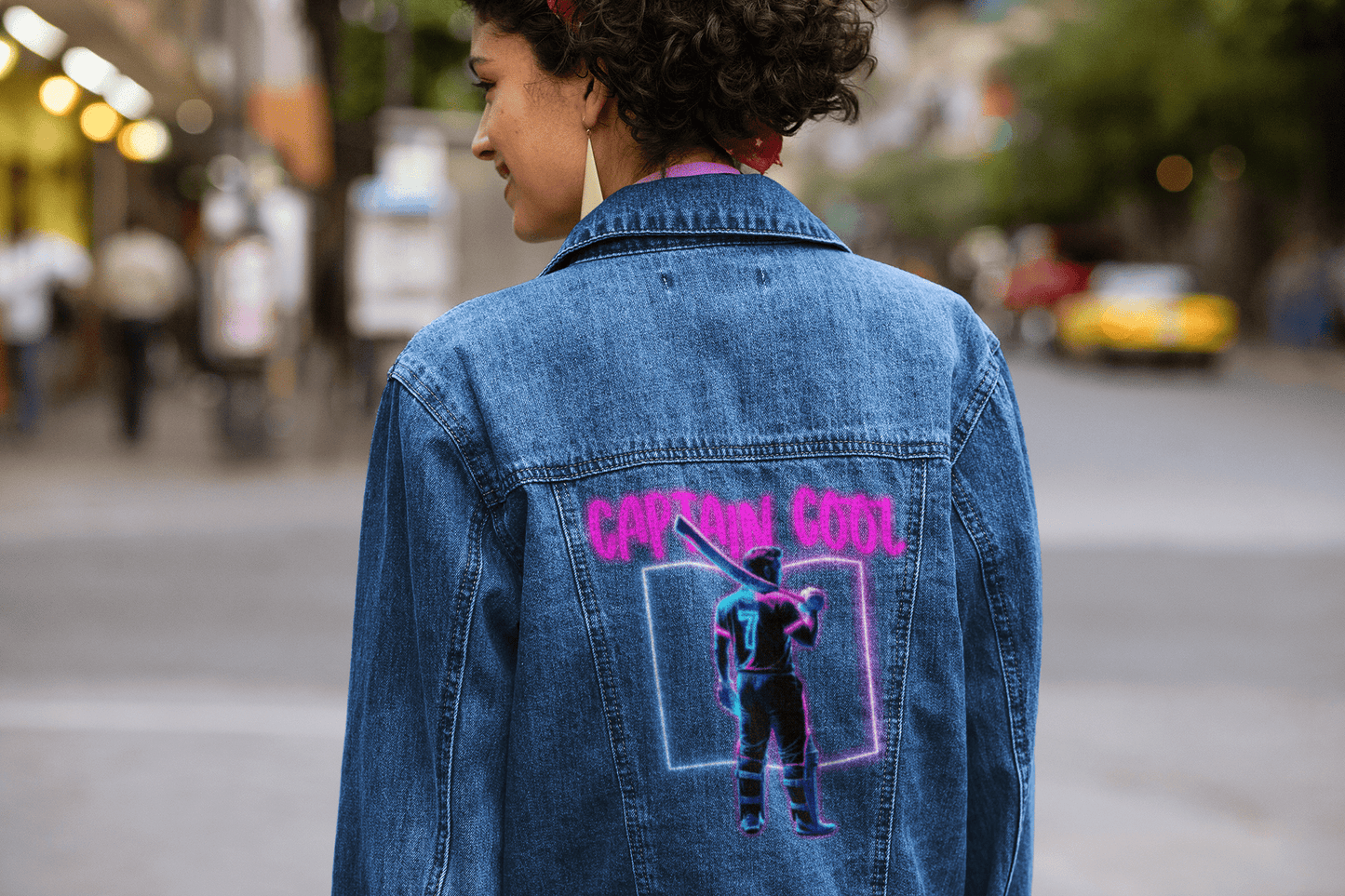 Premium Captain Cool IPL Edition Custom Denim Jacket - YORD
