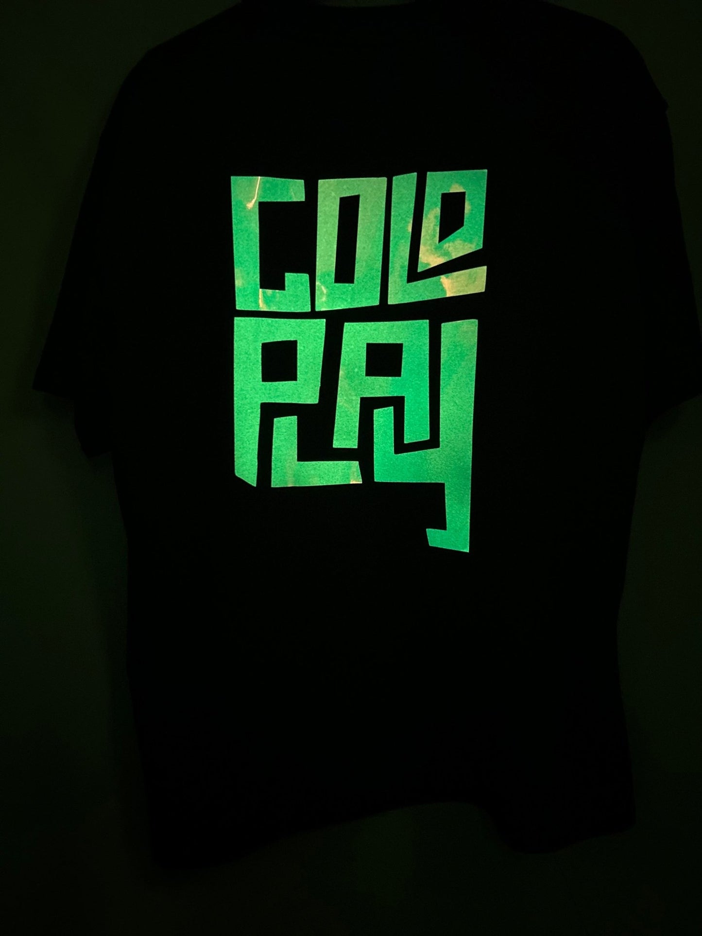 Premium Coldplay Glow - in - Dark Concert Oversized French Terry T-Shirt - Luxury Edition - YORD