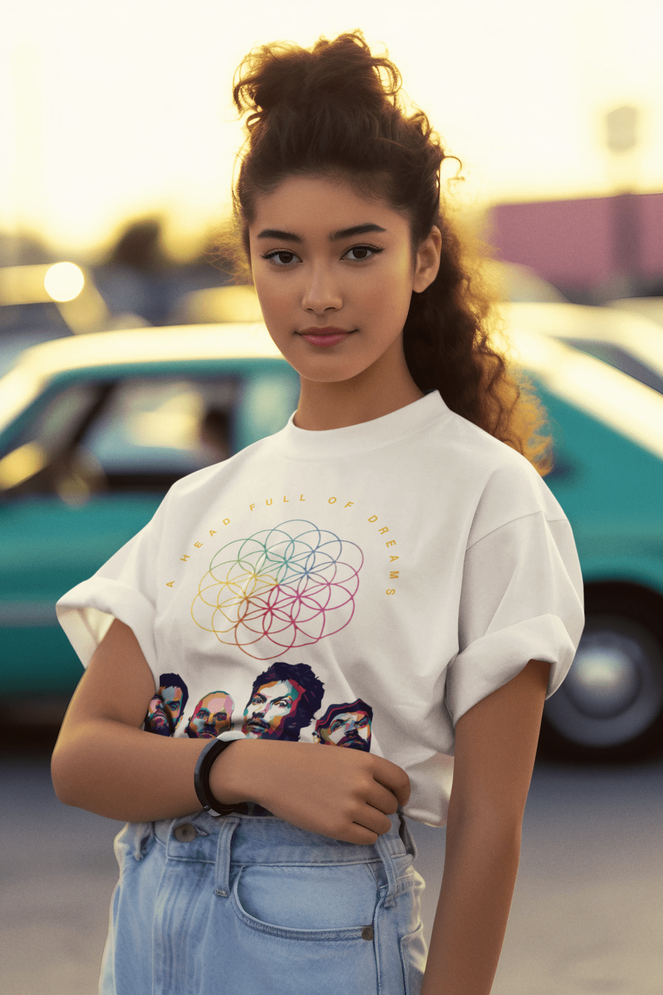 Premium Coldplay Oversized Concert T-Shirt - French Terry Cotton (240 GSM) - YORD