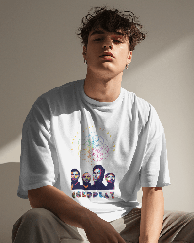 Premium Coldplay Oversized Concert T-Shirt - French Terry Cotton (240 GSM) - YORD