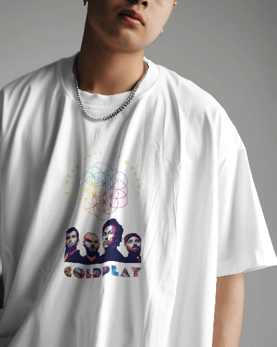 Premium Coldplay Oversized Concert T-Shirt - French Terry Cotton (240 GSM) - YORD