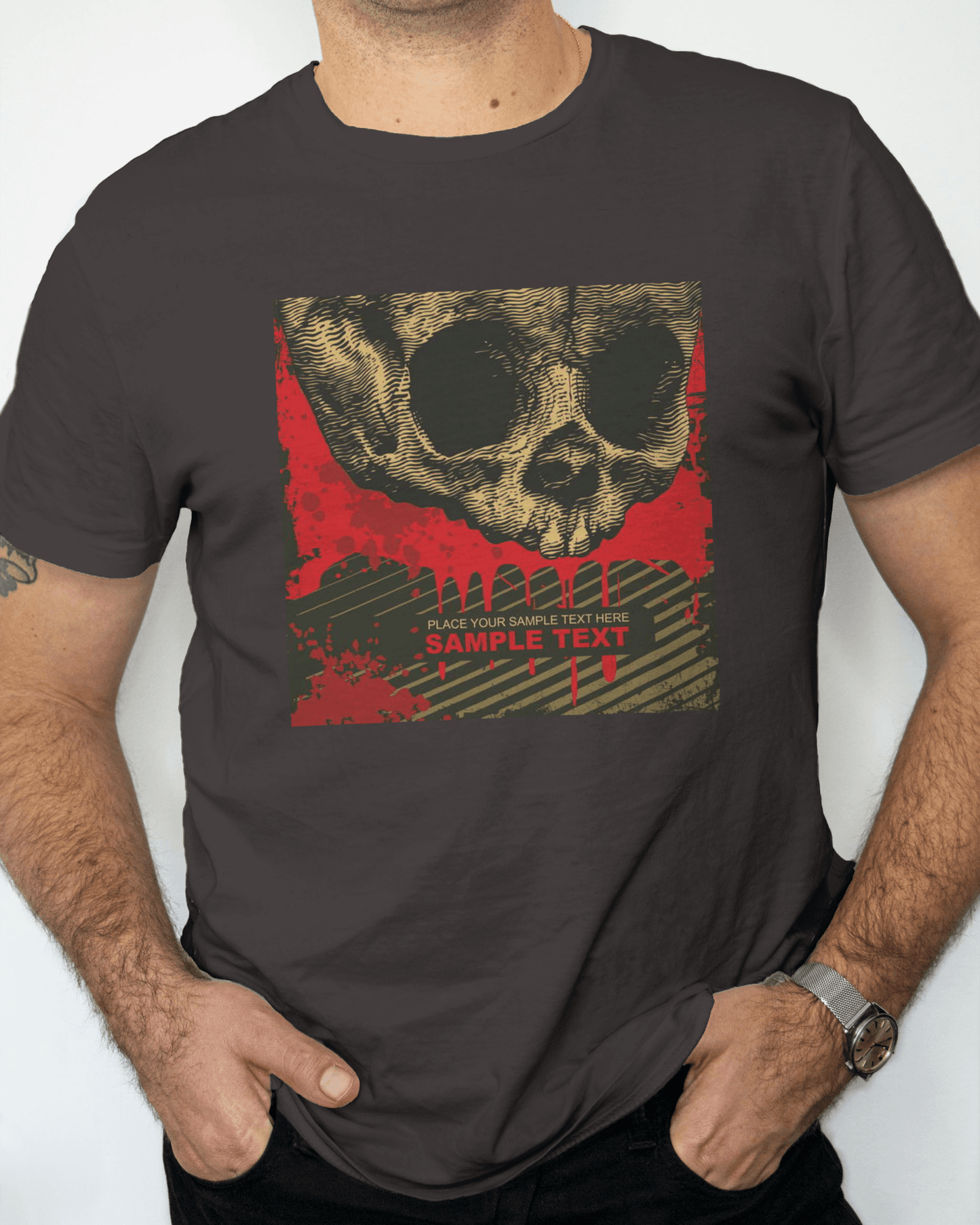 Premium Dark Skull Graphic Regular T-shirt | Limited Edition - YORD