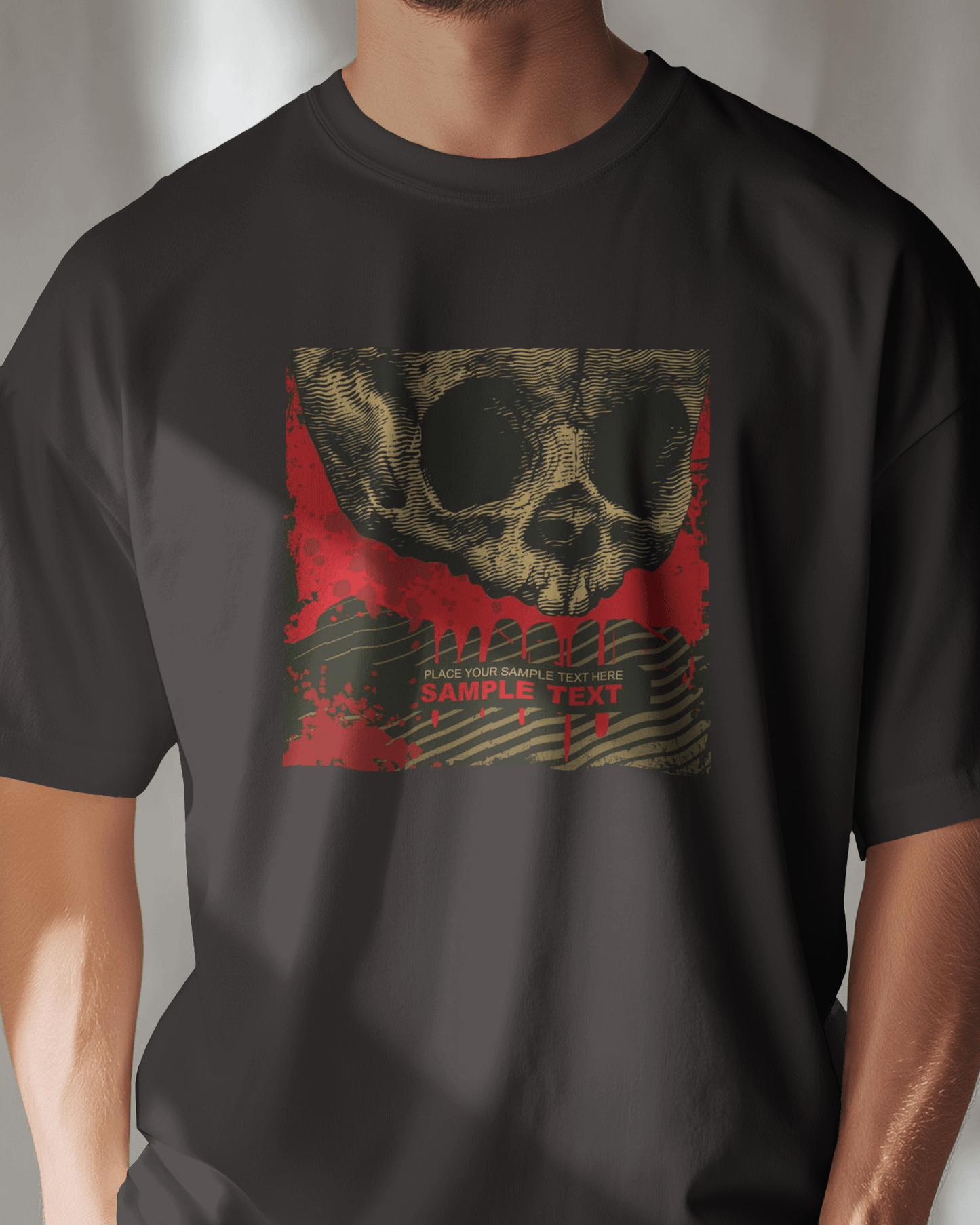 Premium Dark Skull Graphic Regular T-shirt | Limited Edition - YORD