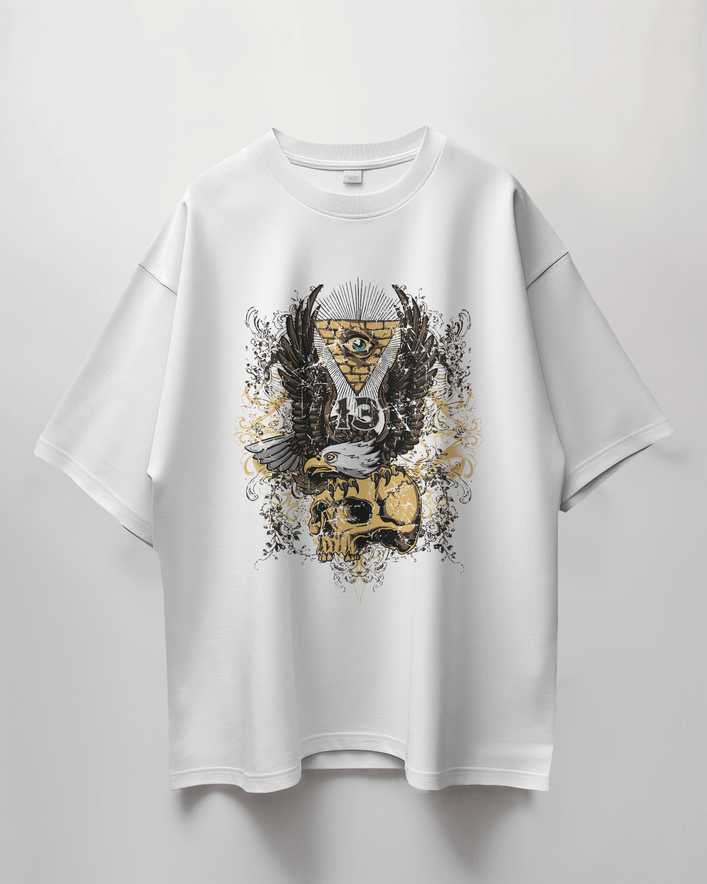 Premium Eagle Eye Illuminati Oversized T-Shirt - YORD