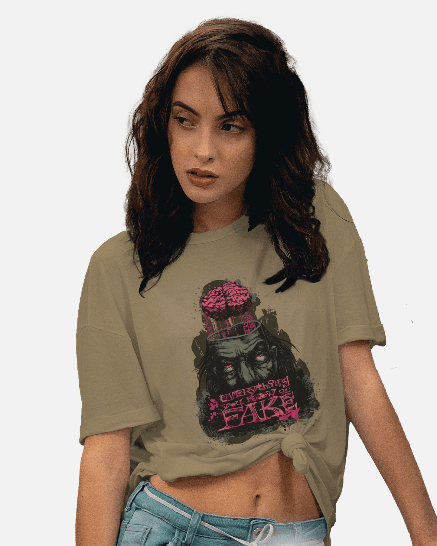 Premium 'Everything You Know Is Fake' Graphic T-shirt - YORD