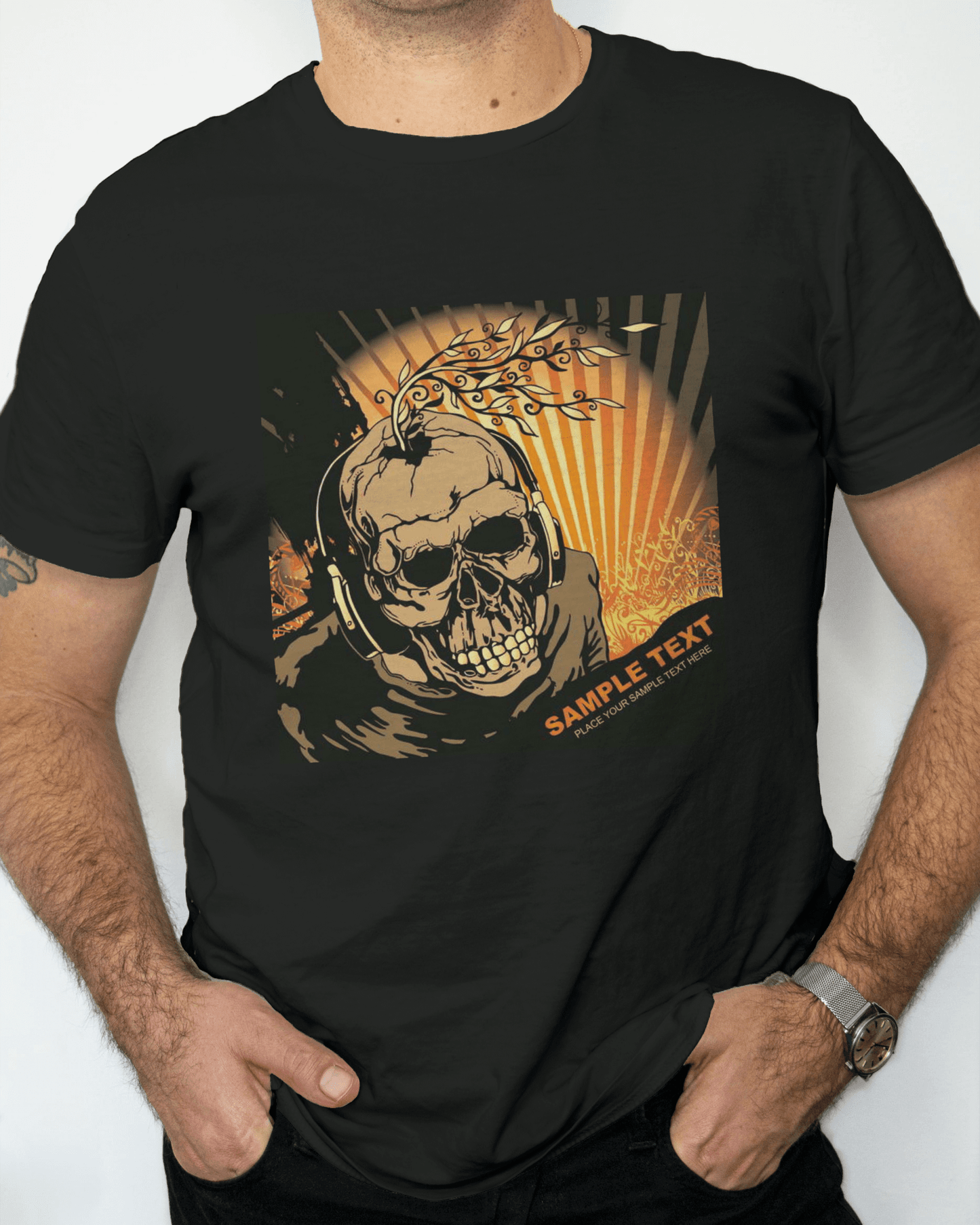 Premium Gone Fishing Distressed Print Regular T-shirt - YORD
