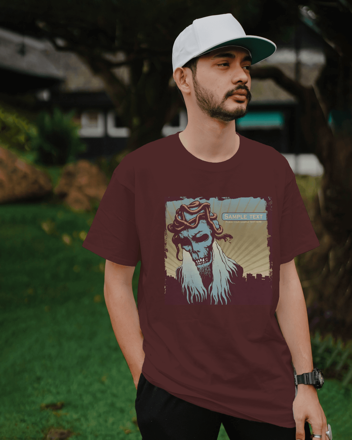 Premium Gothic Skull Crown Graphic Tee | Limited Edition - YORD