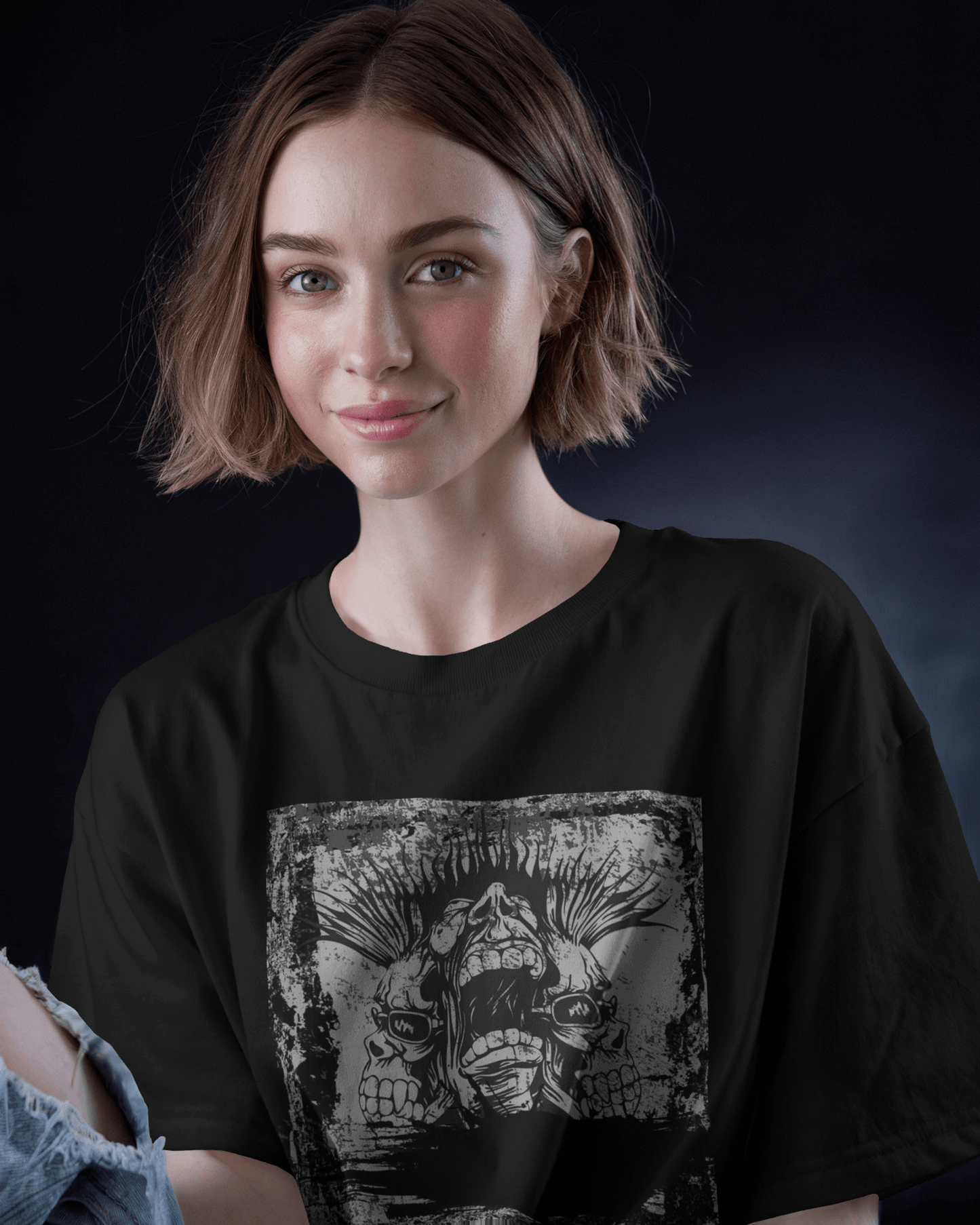 Premium Gothic Skull Oversized T-shirt | Limited Edition - YORD