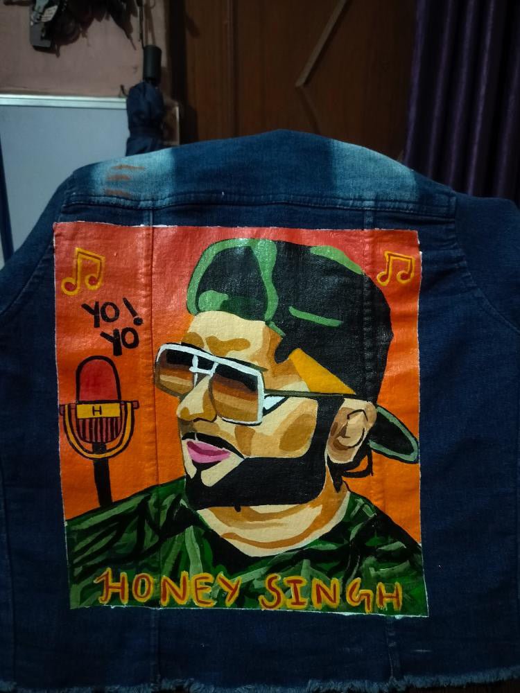 Premium Handpainted Honey Singh Denim Jacket - Limited Edition Concert Collection - YORD