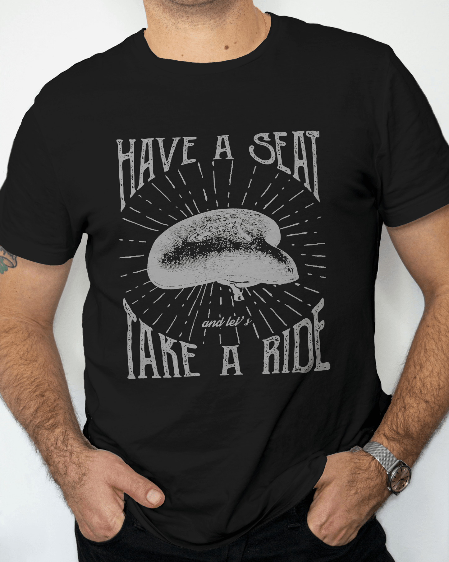 Premium 'Have a Seat' Motorcycle Graphic T-shirt - YORD