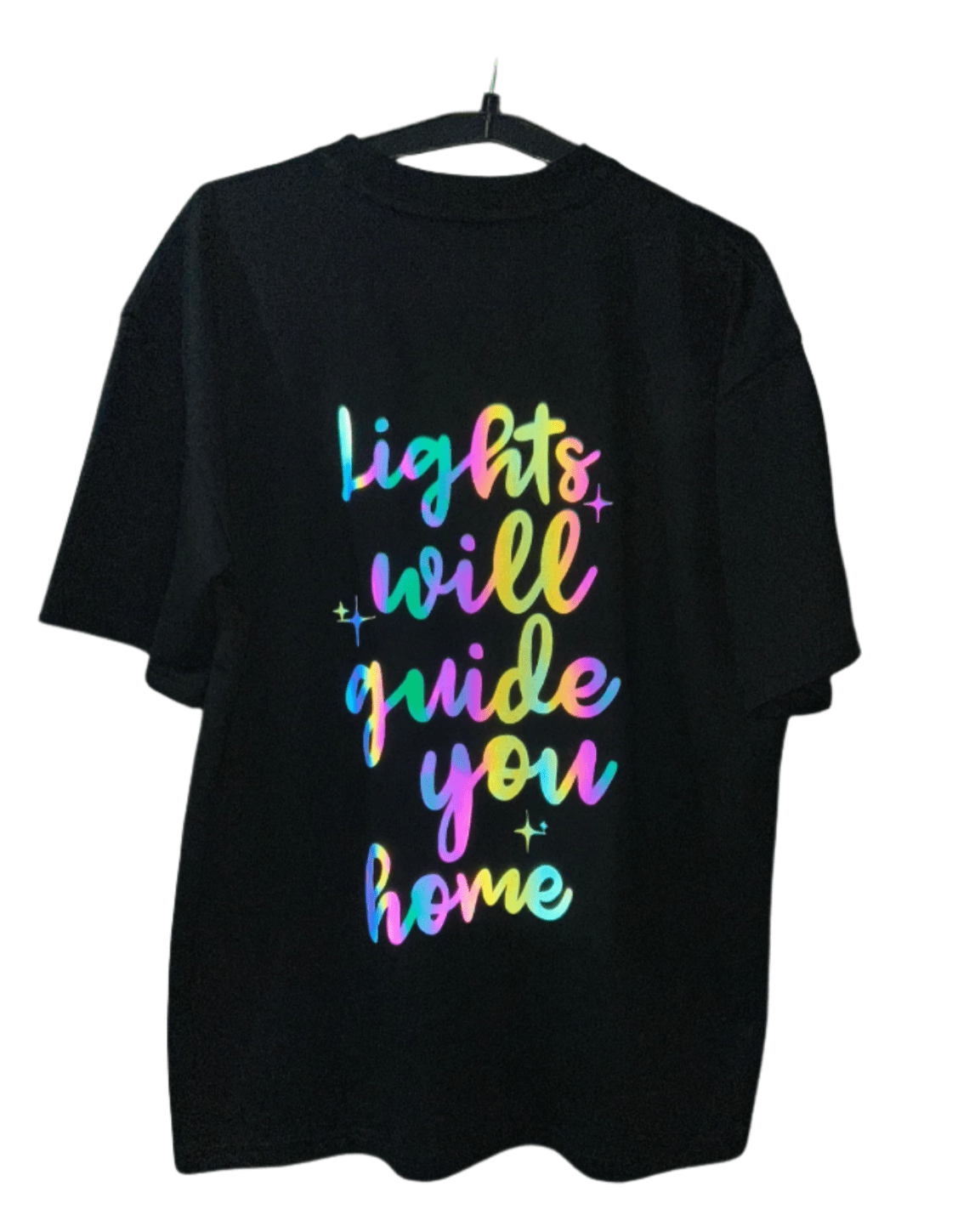 Premium Holographic Coldplay Concert "Lights Will Guide You Home" Oversized T-shirt - YORD