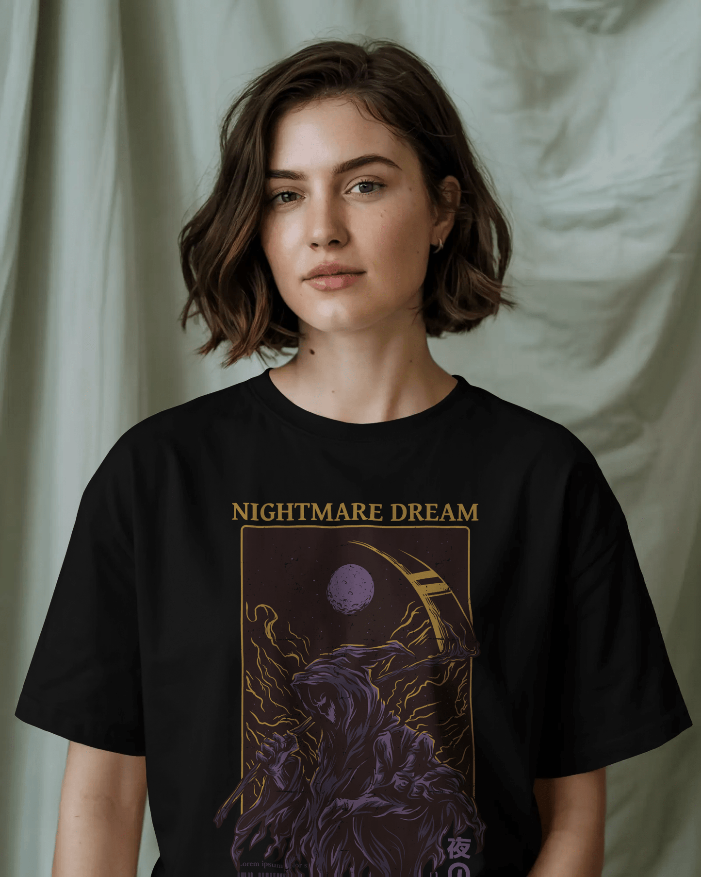 Premium Nightmare Dream Oversized Gothic T-shirt | Limited Edition - YORD