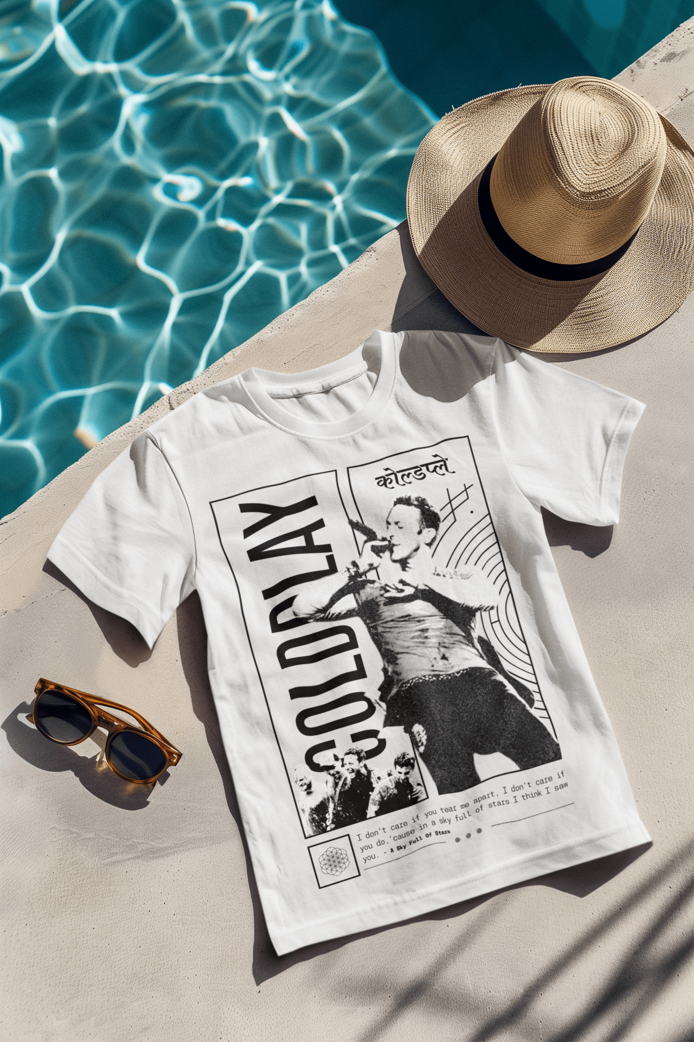 Premium Oversize Coldplay Concert T-Shirt – French Terry Cotton 240 GSM - YORD
