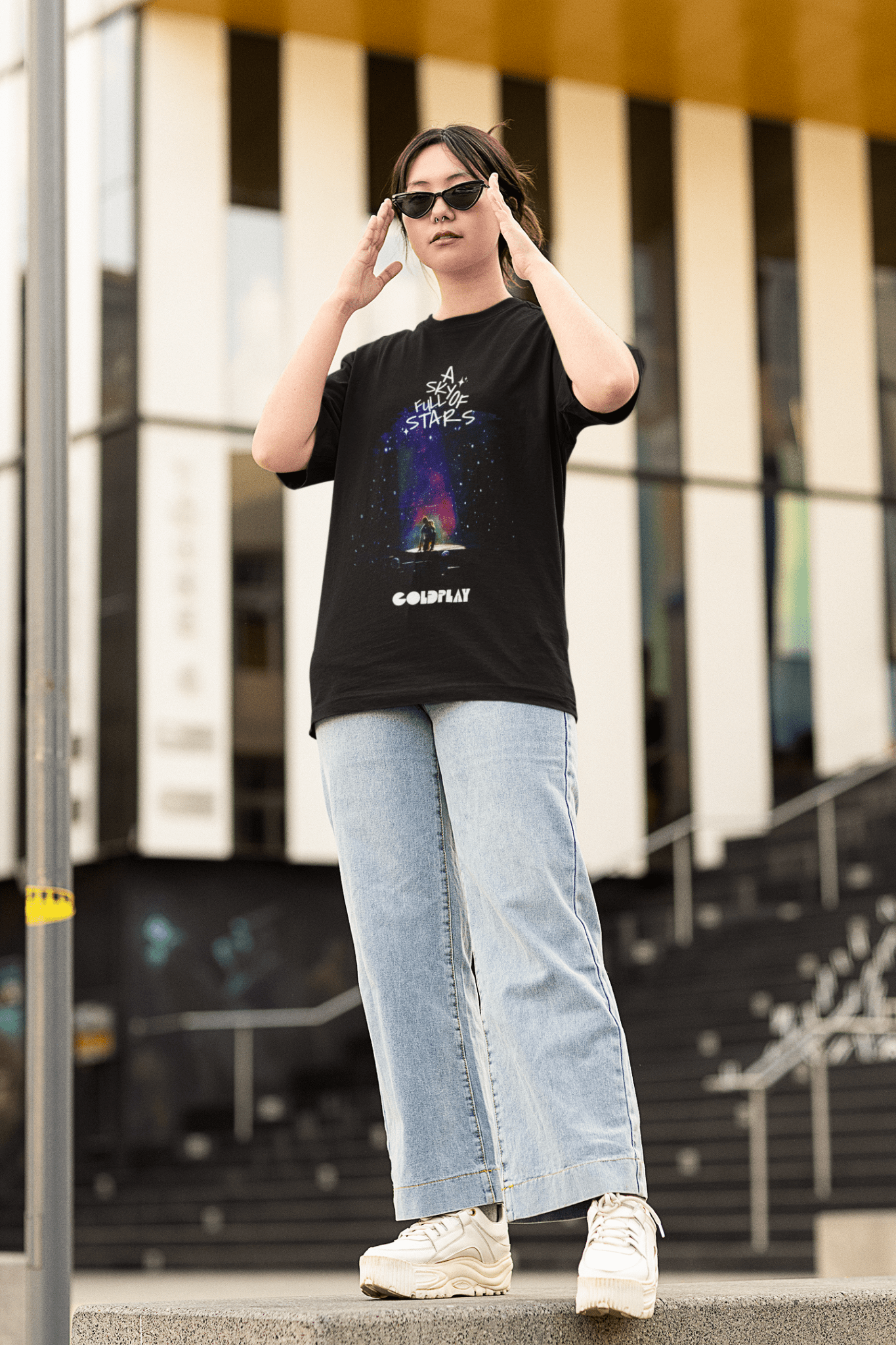 Premium Oversize Coldplay Concert T-Shirt – French Terry Cotton, 240 GSM - YORD