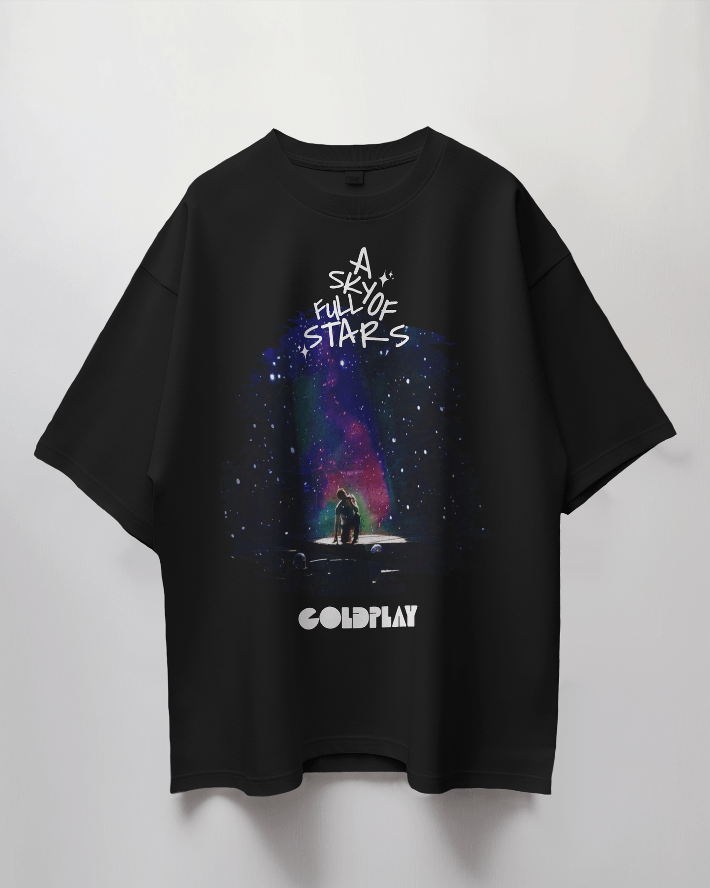 Premium Oversize Coldplay Concert T-Shirt – French Terry Cotton, 240 GSM - YORD