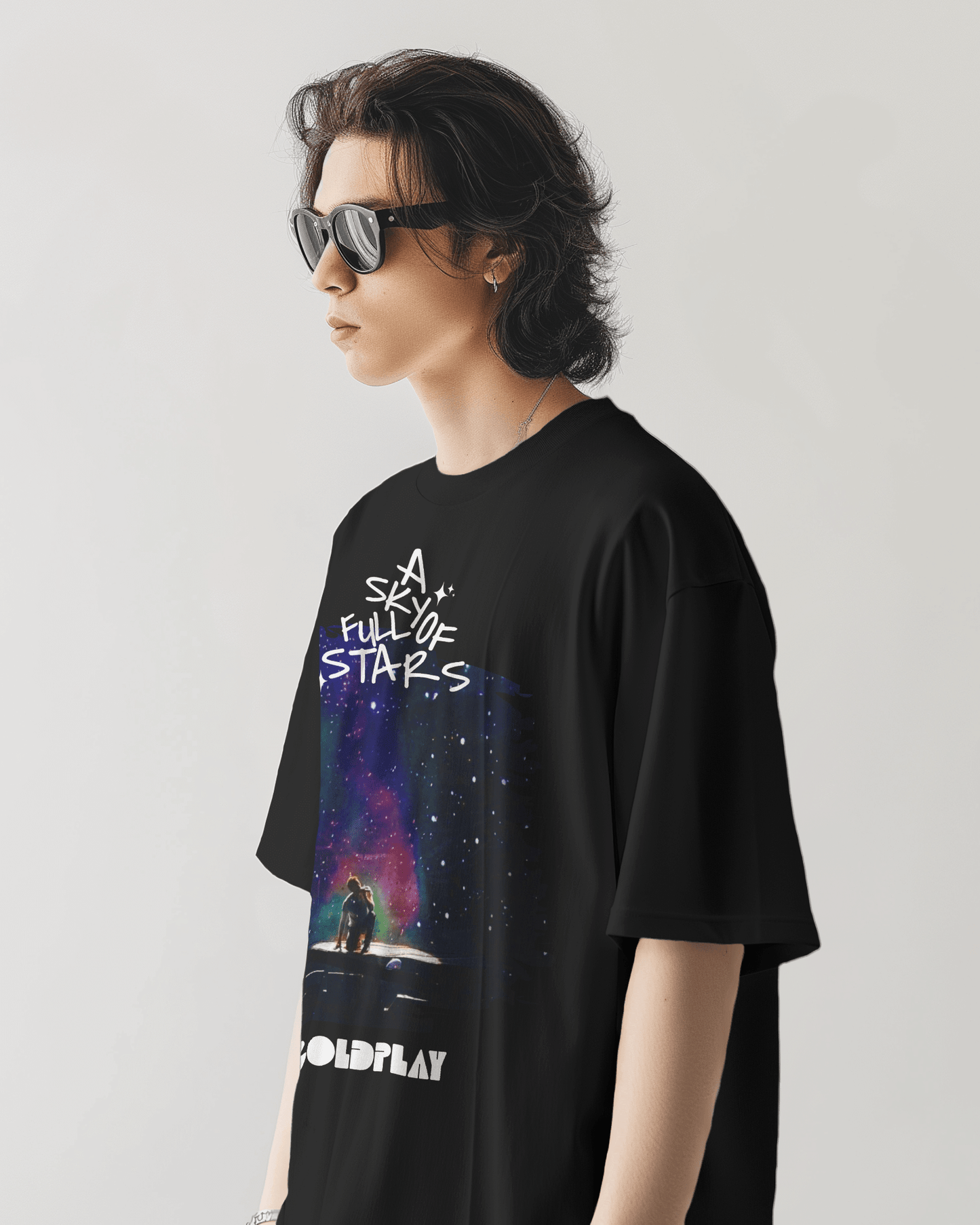 Premium Oversize Coldplay Concert T-Shirt – French Terry Cotton, 240 GSM - YORD