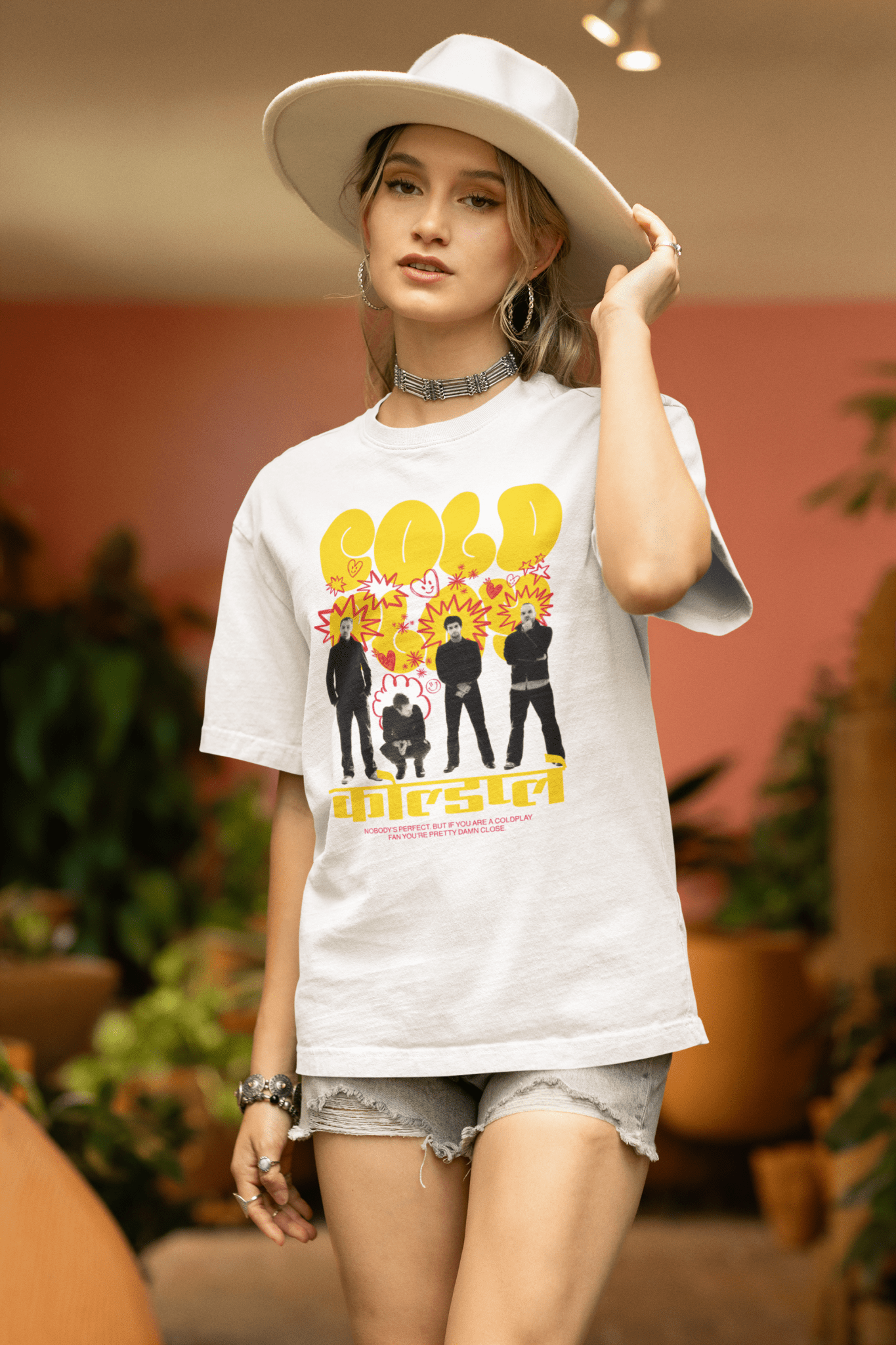 Premium Oversize Coldplay Concert T-Shirt - French Terry Cotton 240 GSM - YORD