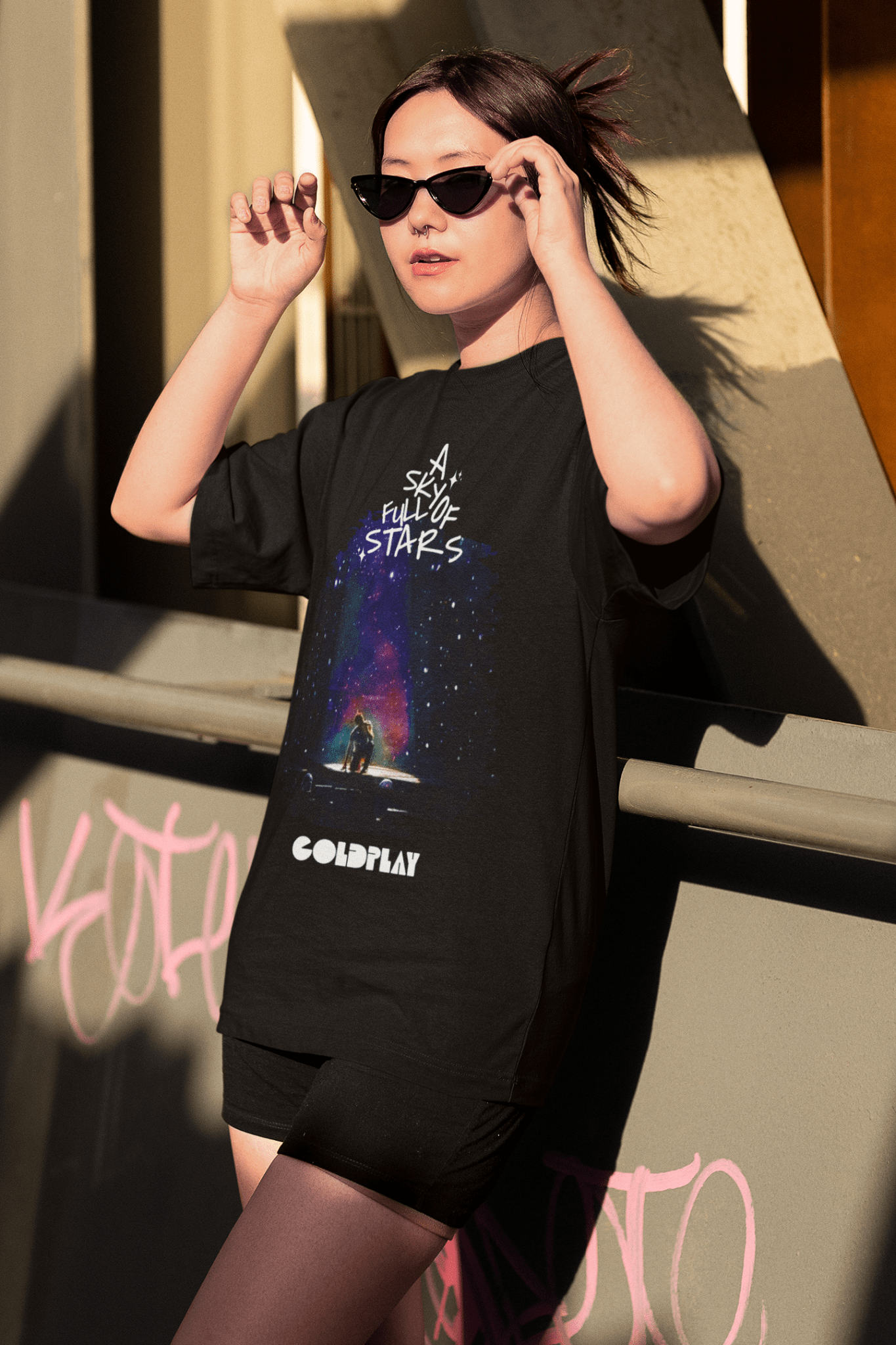 Premium Oversize Coldplay Concert T-Shirt – French Terry Cotton, 240 GSM - YORD
