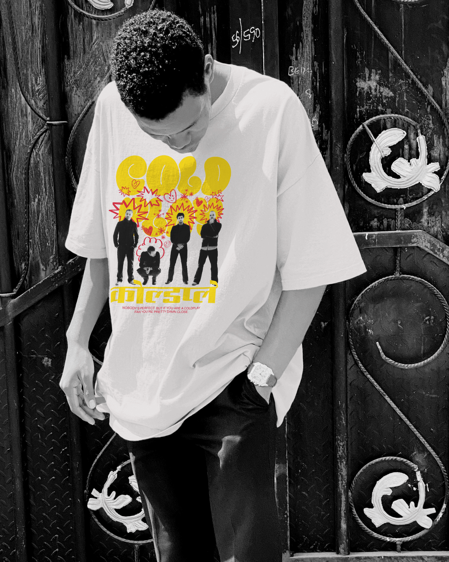 Premium Oversize Coldplay Concert T-Shirt - French Terry Cotton 240 GSM - YORD