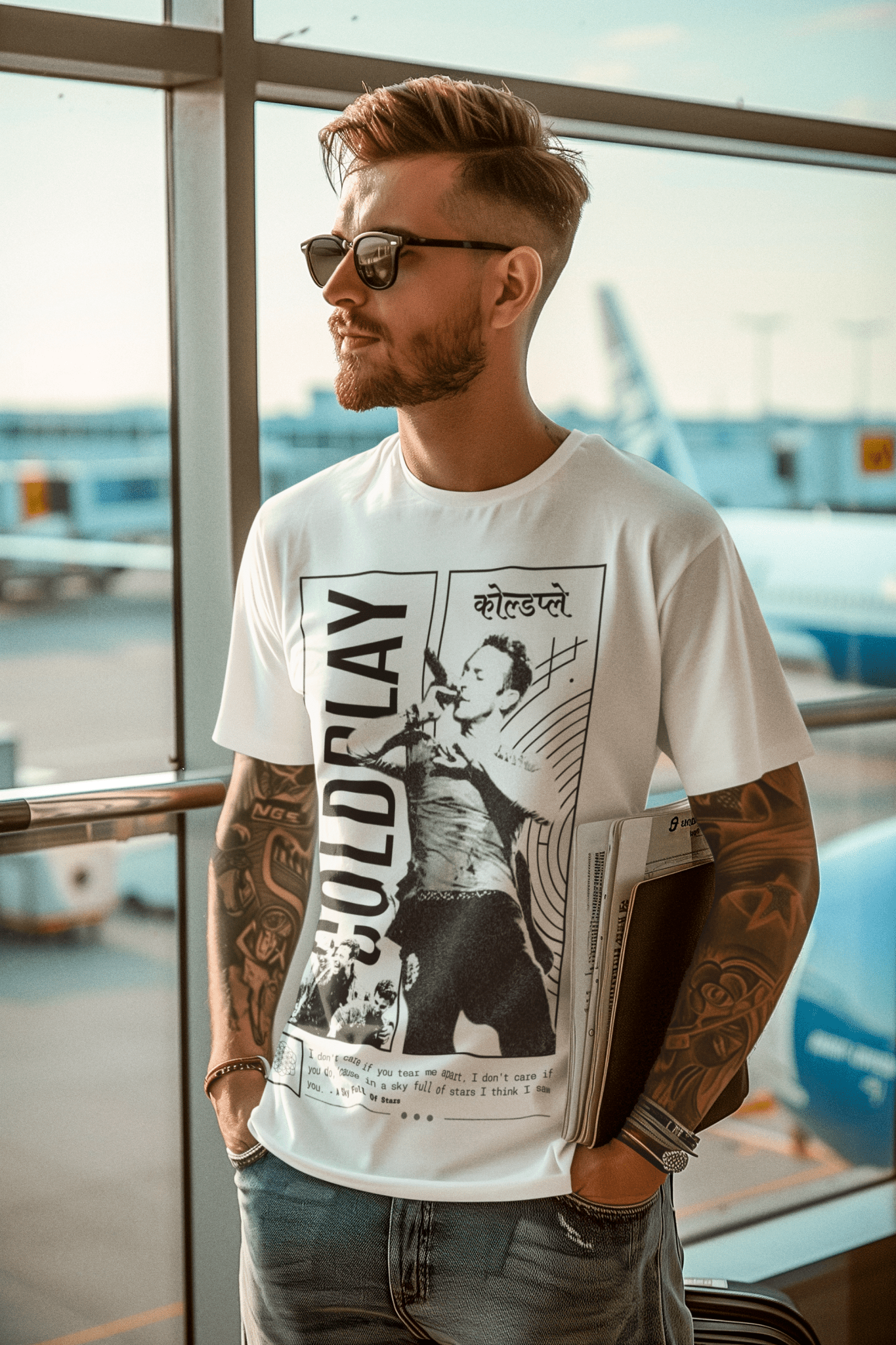 Premium Oversize Coldplay Concert T-Shirt – French Terry Cotton 240 GSM - YORD