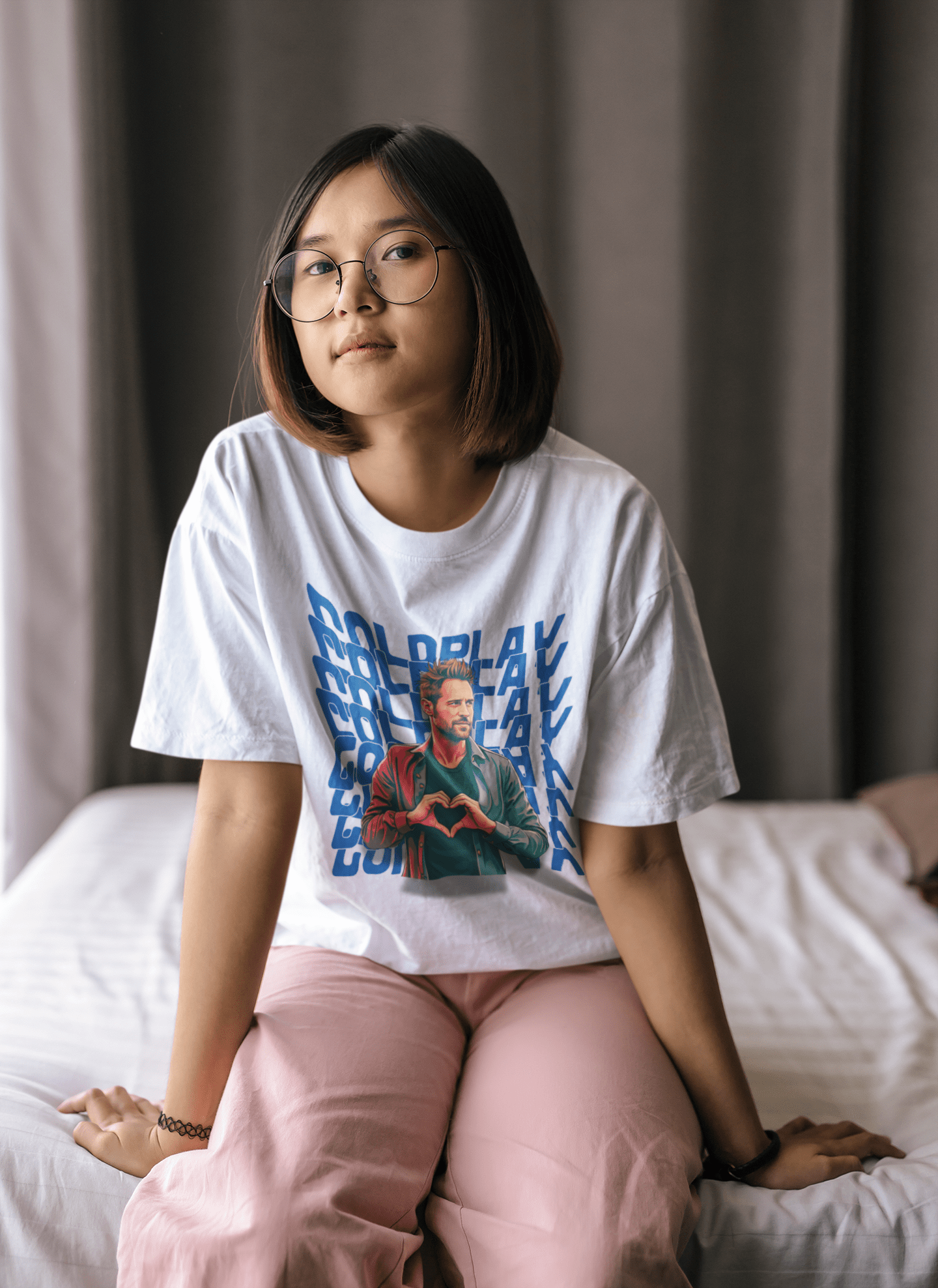 Premium Oversize Coldplay French Terry Cotton T-shirt - 240 GSM - YORD