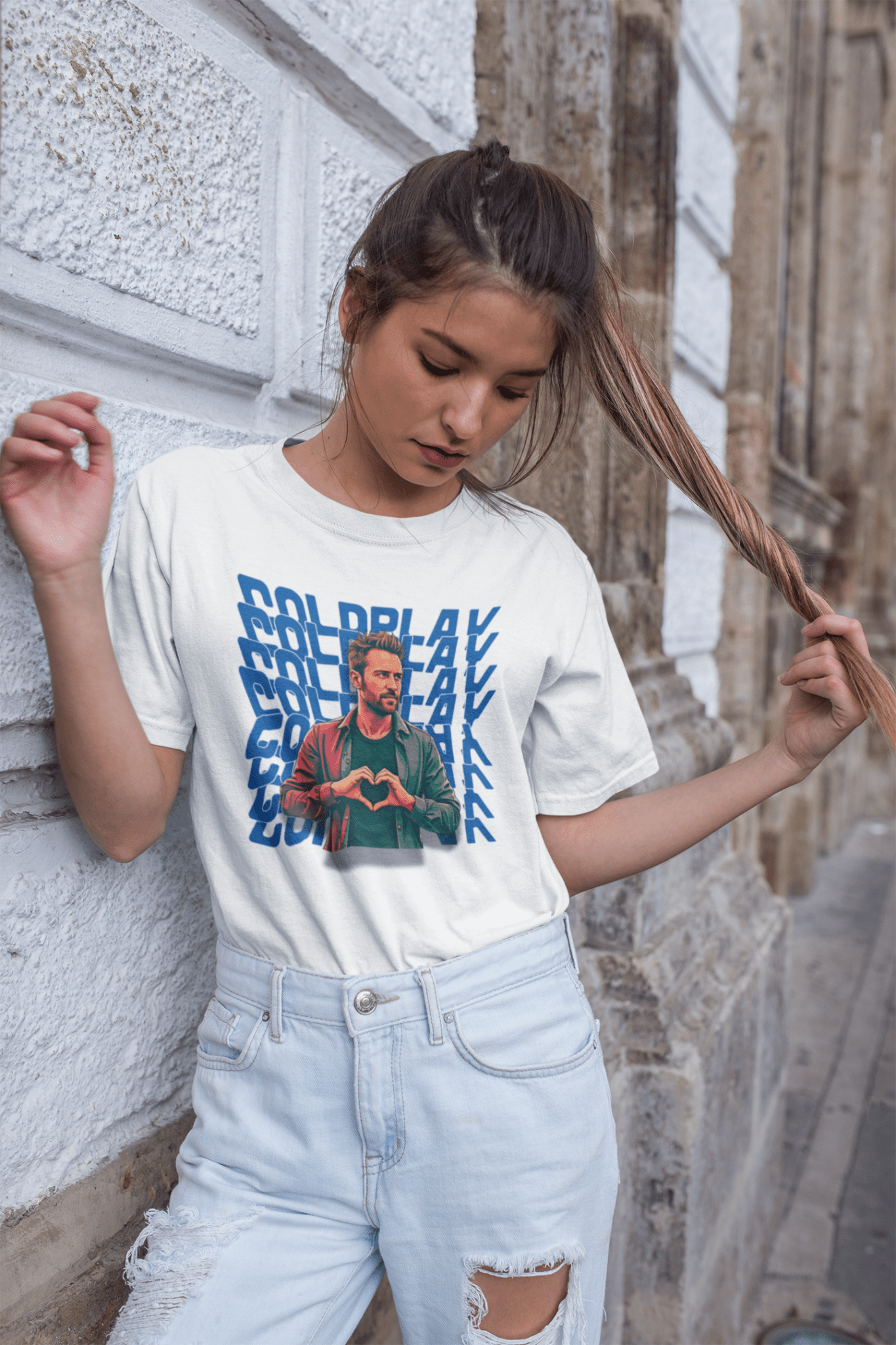 Premium Oversize Coldplay French Terry Cotton T-shirt - 240 GSM - YORD