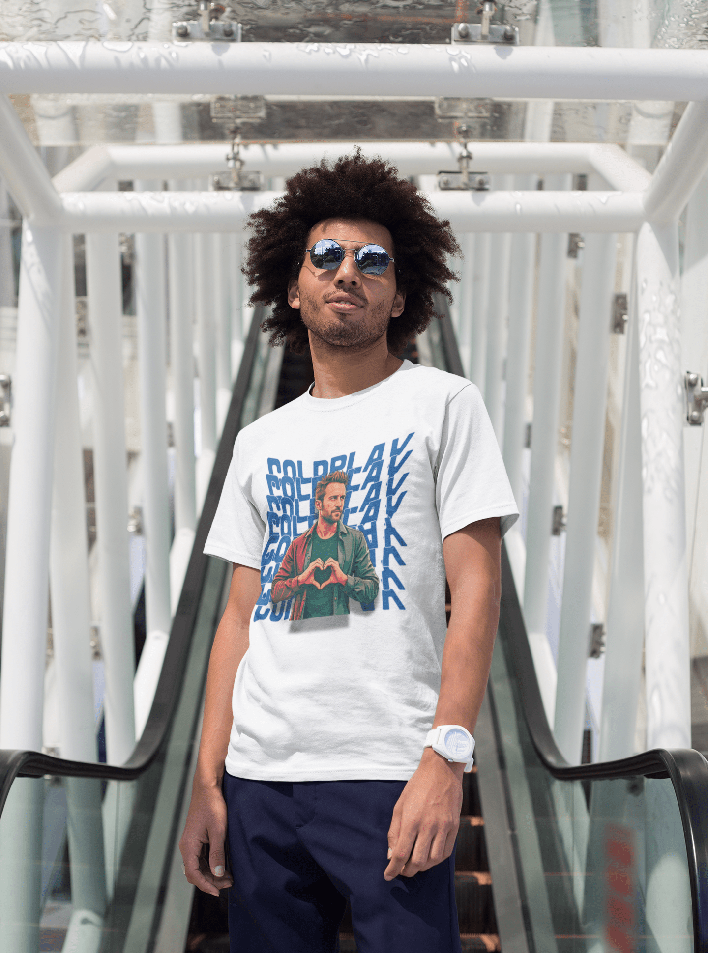 Premium Oversize Coldplay French Terry Cotton T-shirt - 240 GSM - YORD